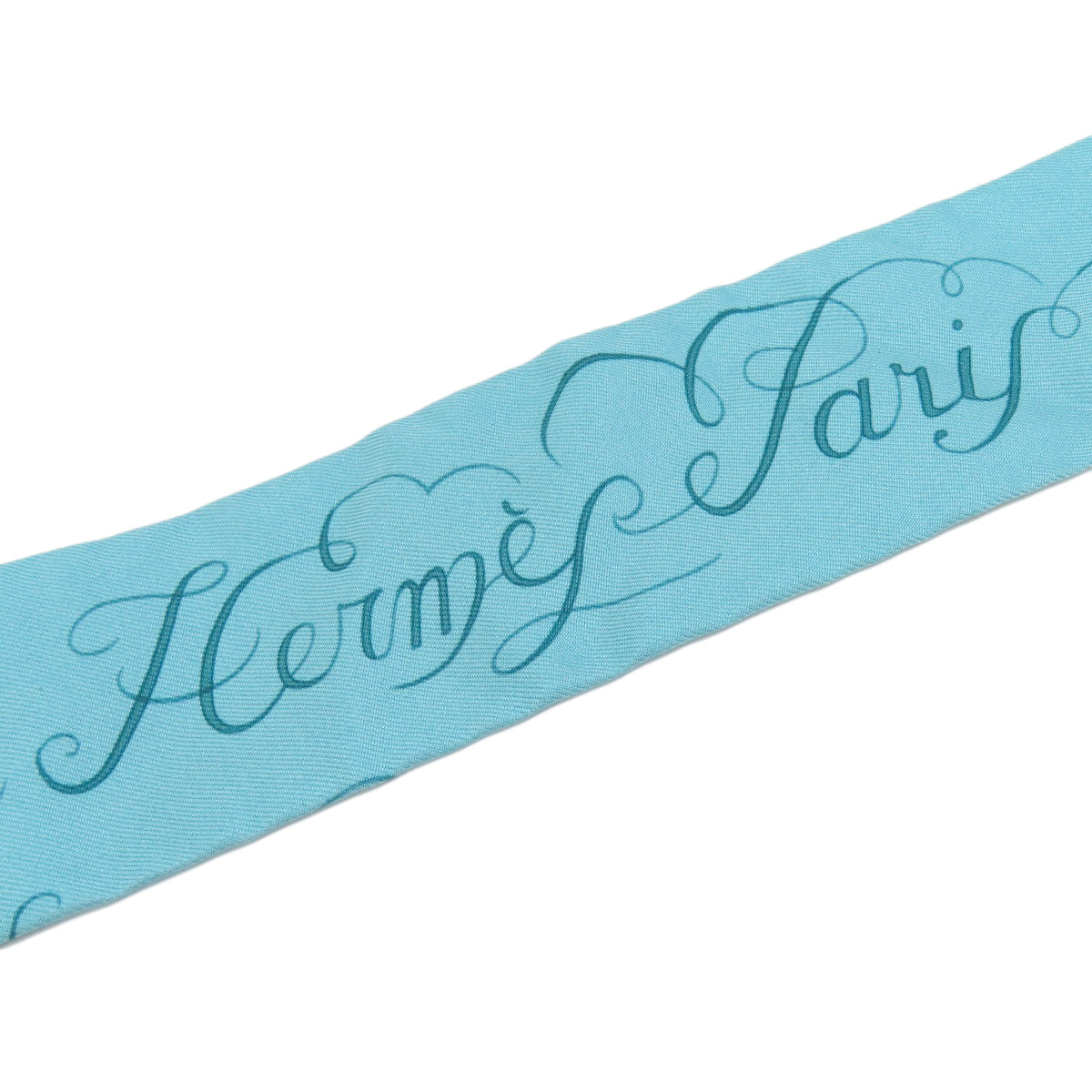 HERMES scarf silk blue Twilly Women