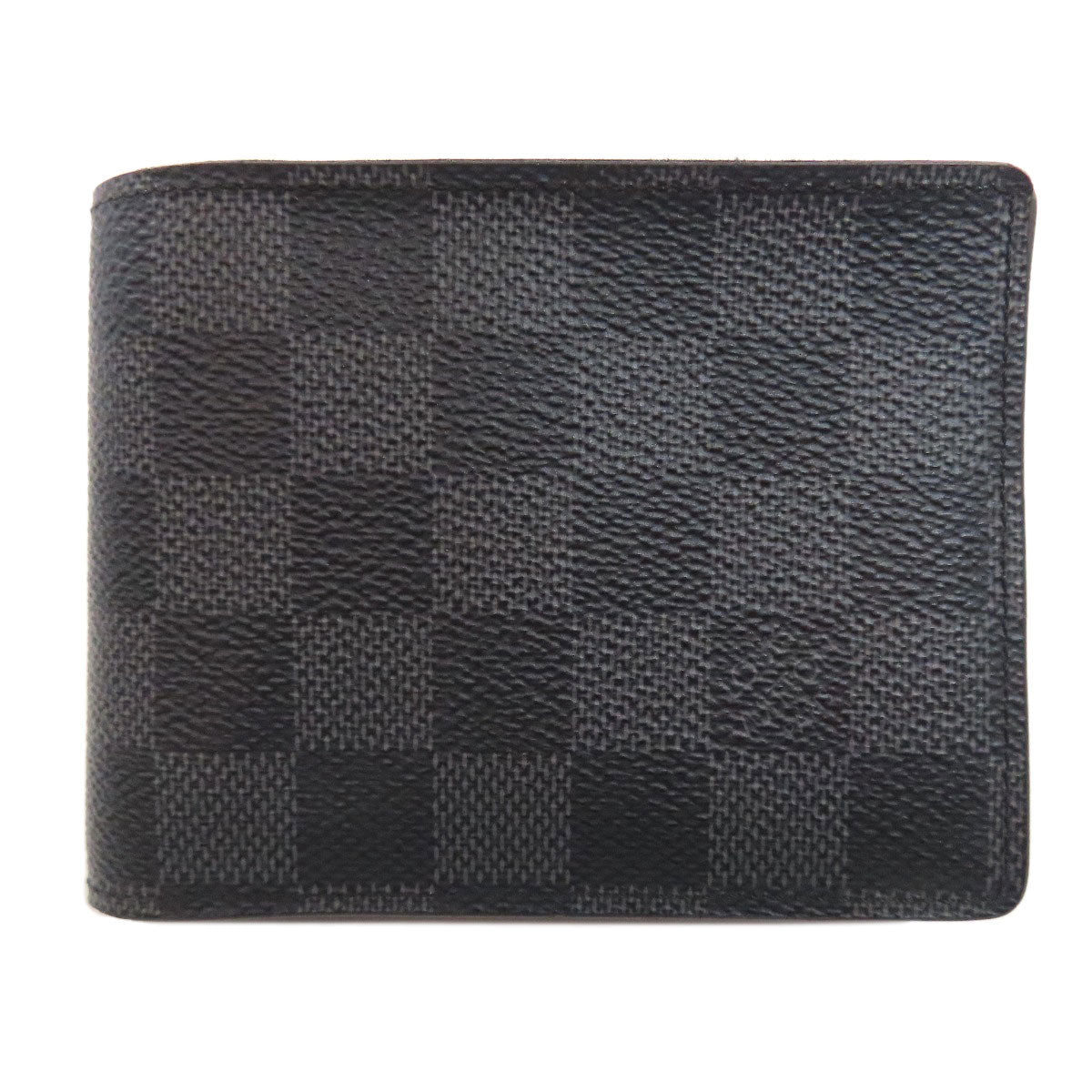 LOUIS VUITTON Bifold Wallet N62663 Damier canvas black Portefeuille Women