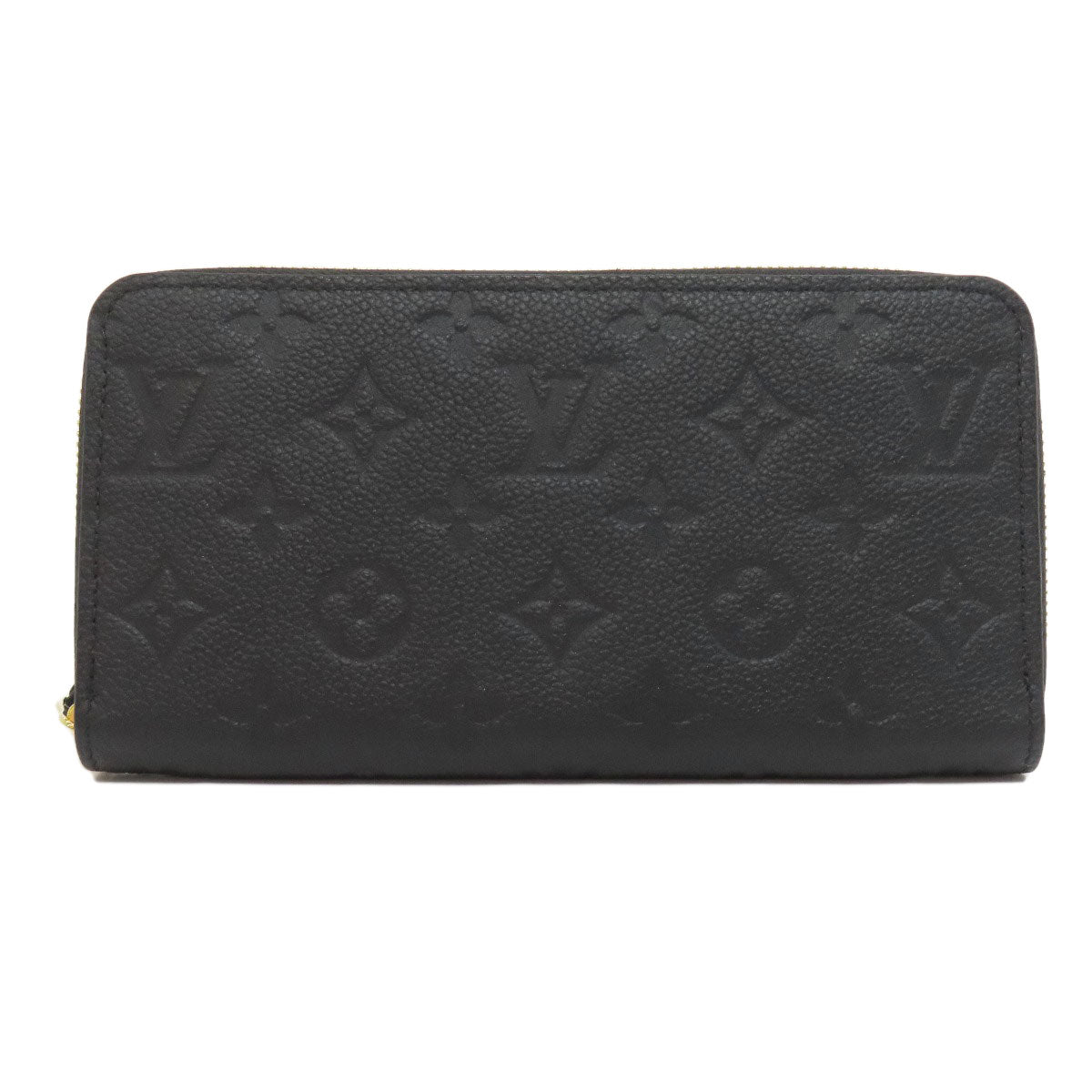 LOUIS VUITTON Long Wallet Purse M61864 Ann Platt black Zippy wallet Women