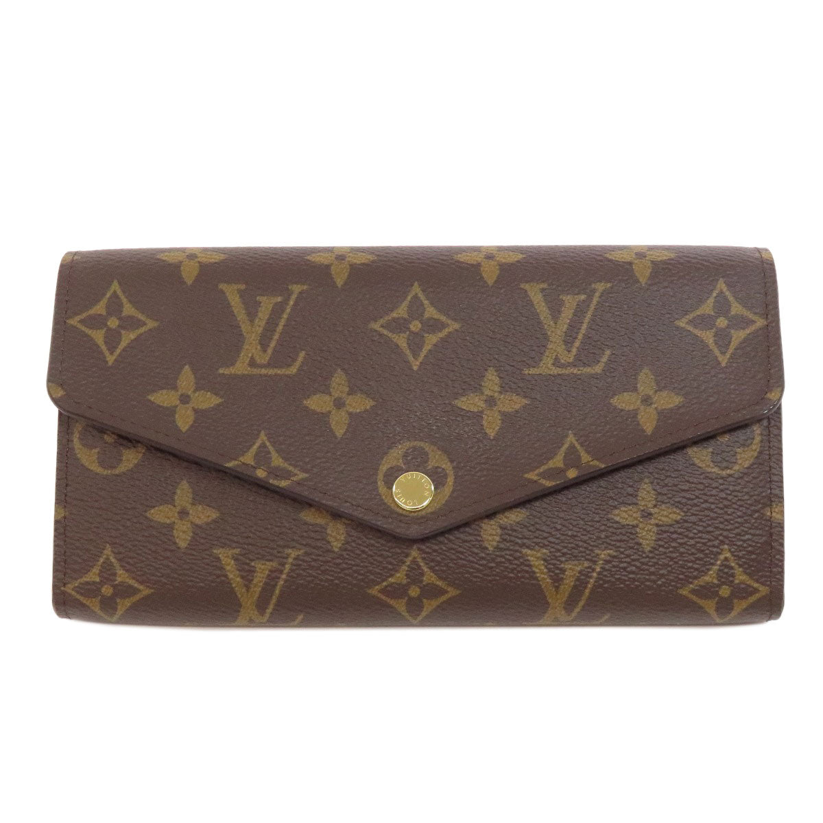LOUIS VUITTON Long Wallet Purse M62234 Monogram canvas Brown Portefeuille Sara Women