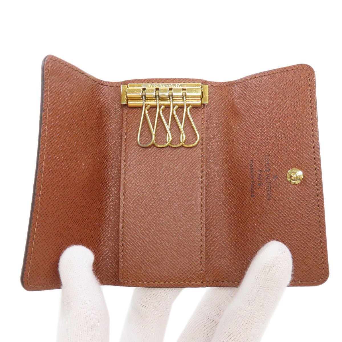 LOUIS VUITTON Key case Key holder  M69517 Monogram canvas Brown Multicles4 Women(Unisex)