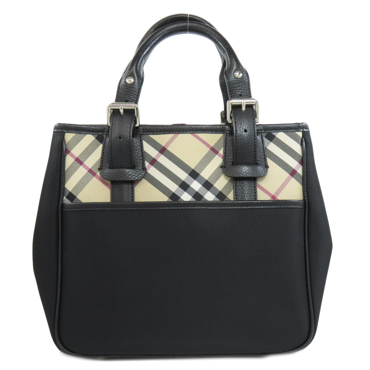 BURBERRY Tote Bag Nylon black Nova Check