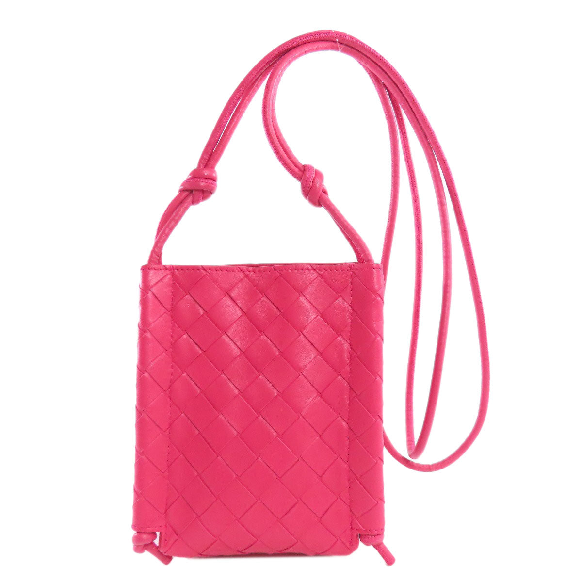 BOTTEGAVENETA Shoulder Bag Calfskin pink INTRECCIATO Women