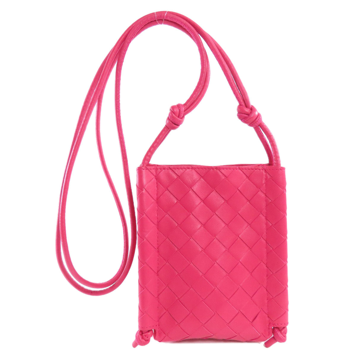 BOTTEGAVENETA Shoulder Bag Calfskin pink INTRECCIATO Women
