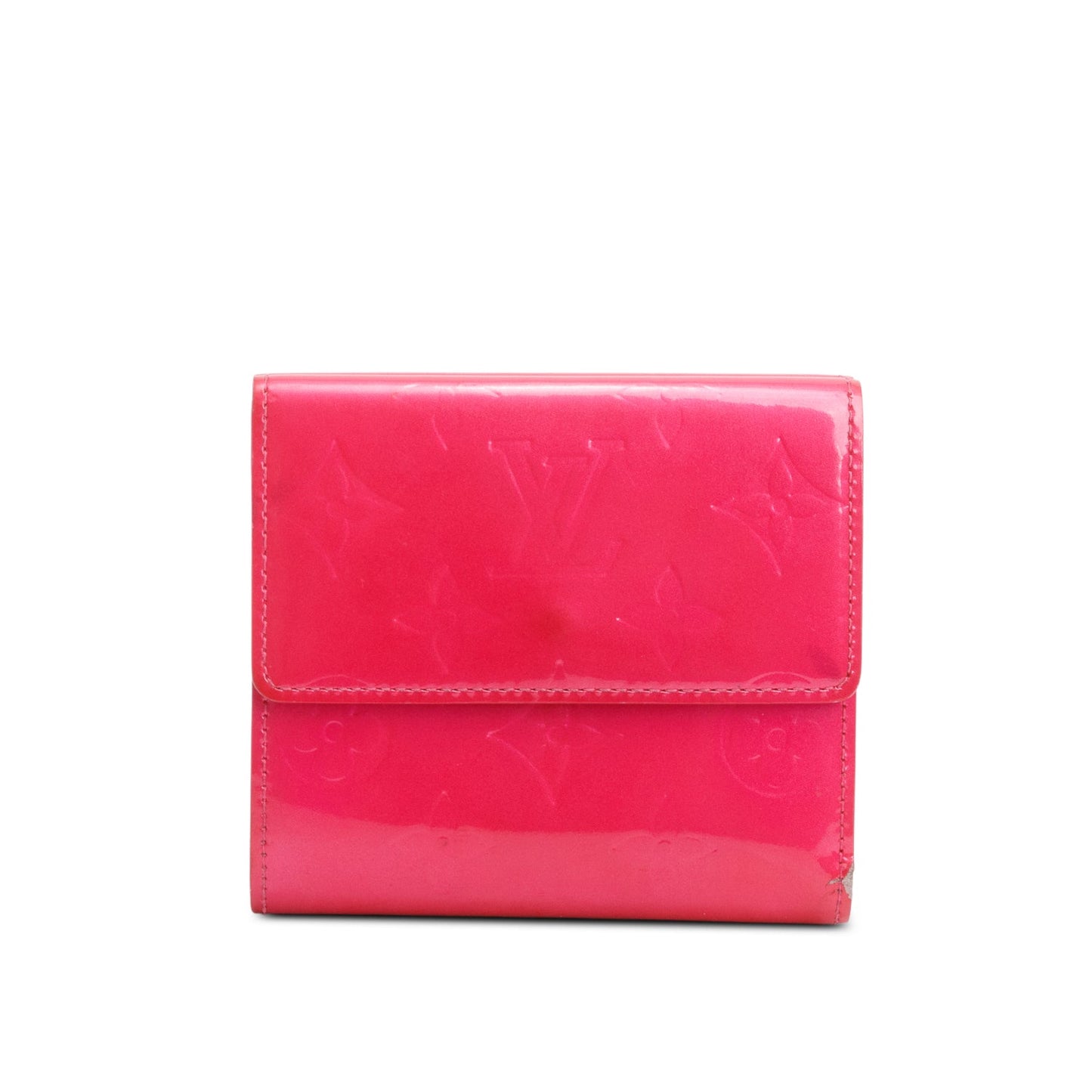 Louis Vuitton Pink Vernis Leather Elise Wallet