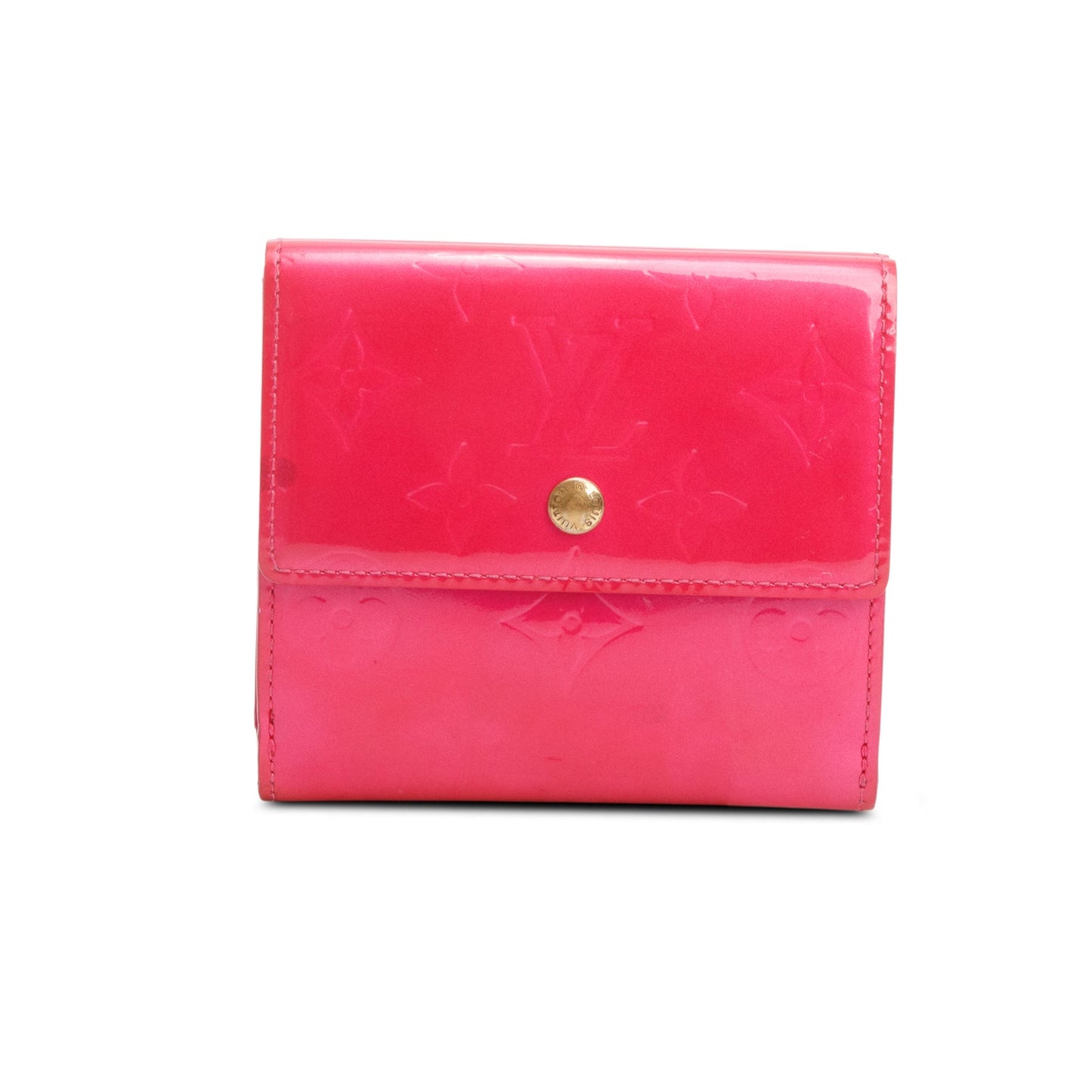 Louis Vuitton Pink Vernis Leather Elise Wallet