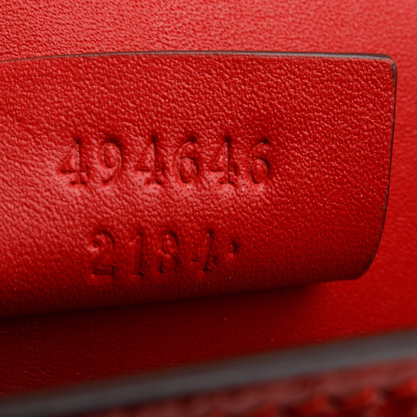 Gucci Red Patent Embroidered Super Mini Sylvie Chain Shoulder Bag