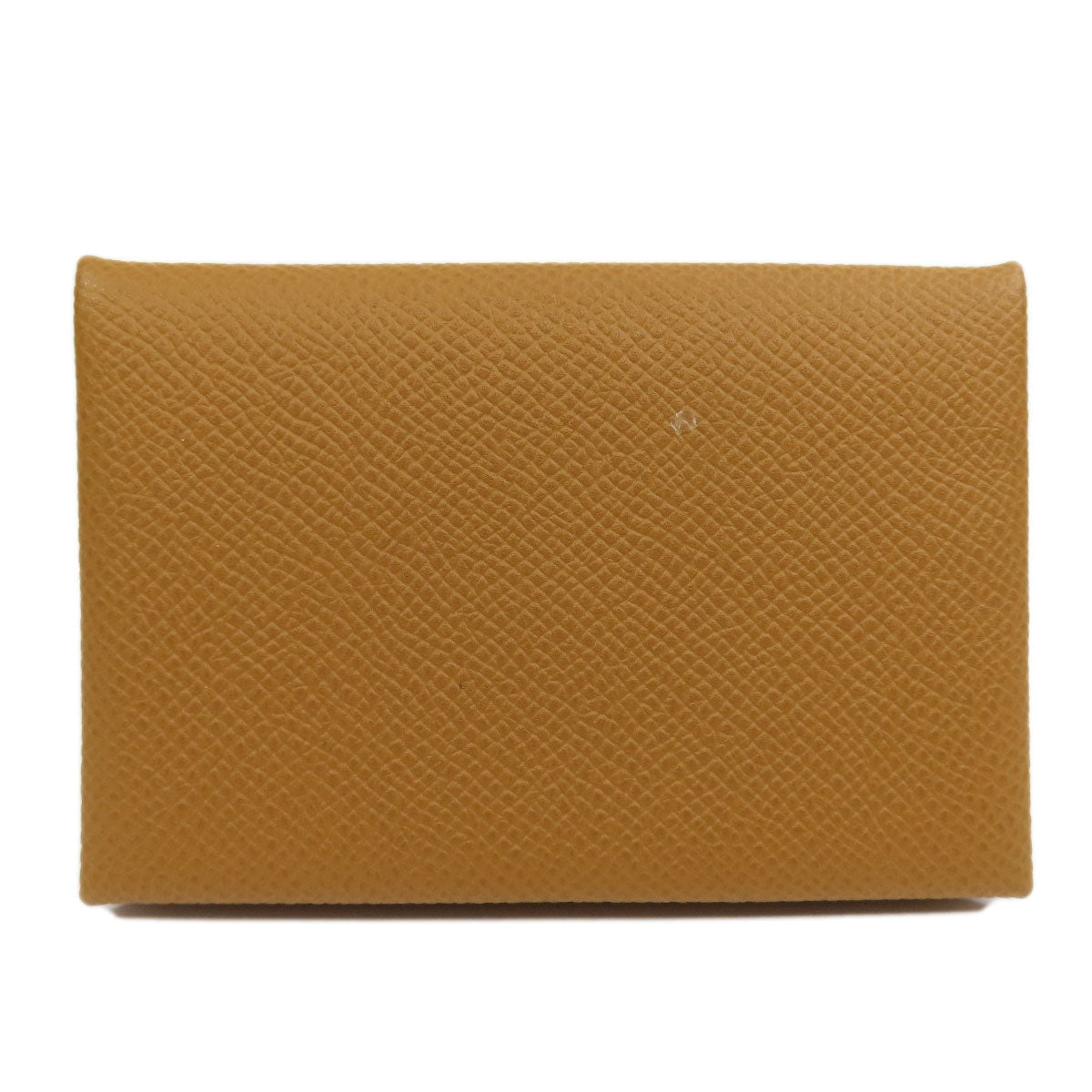 HERMES Card Case Epsom Brown Calvi SilverMetal Women(Unisex)