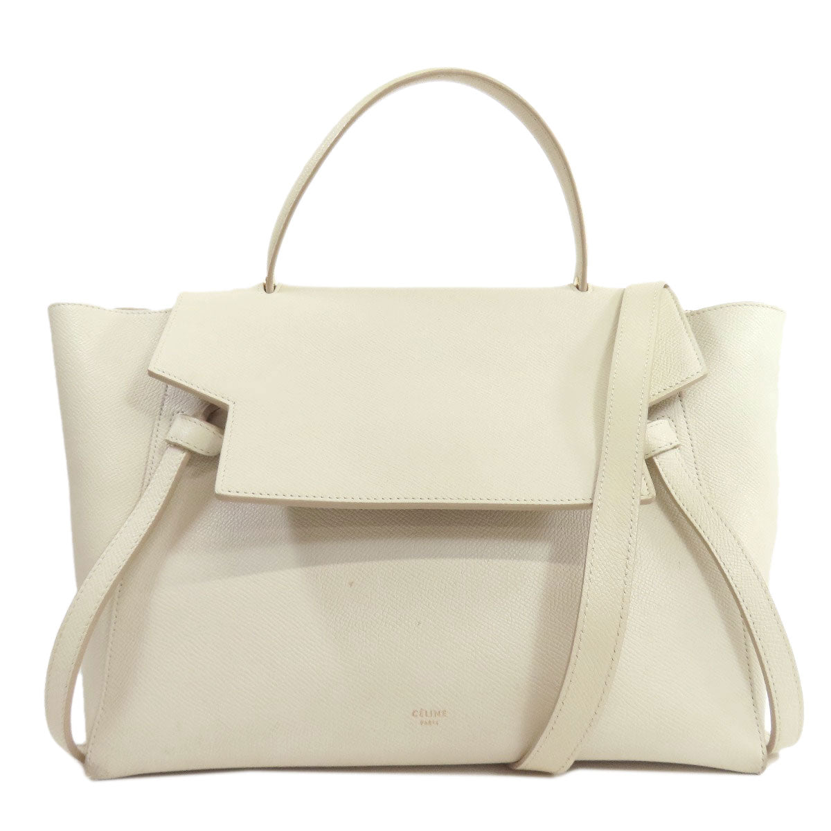 CELINE Handbag Calfskin white Belt bag 2WAY Women