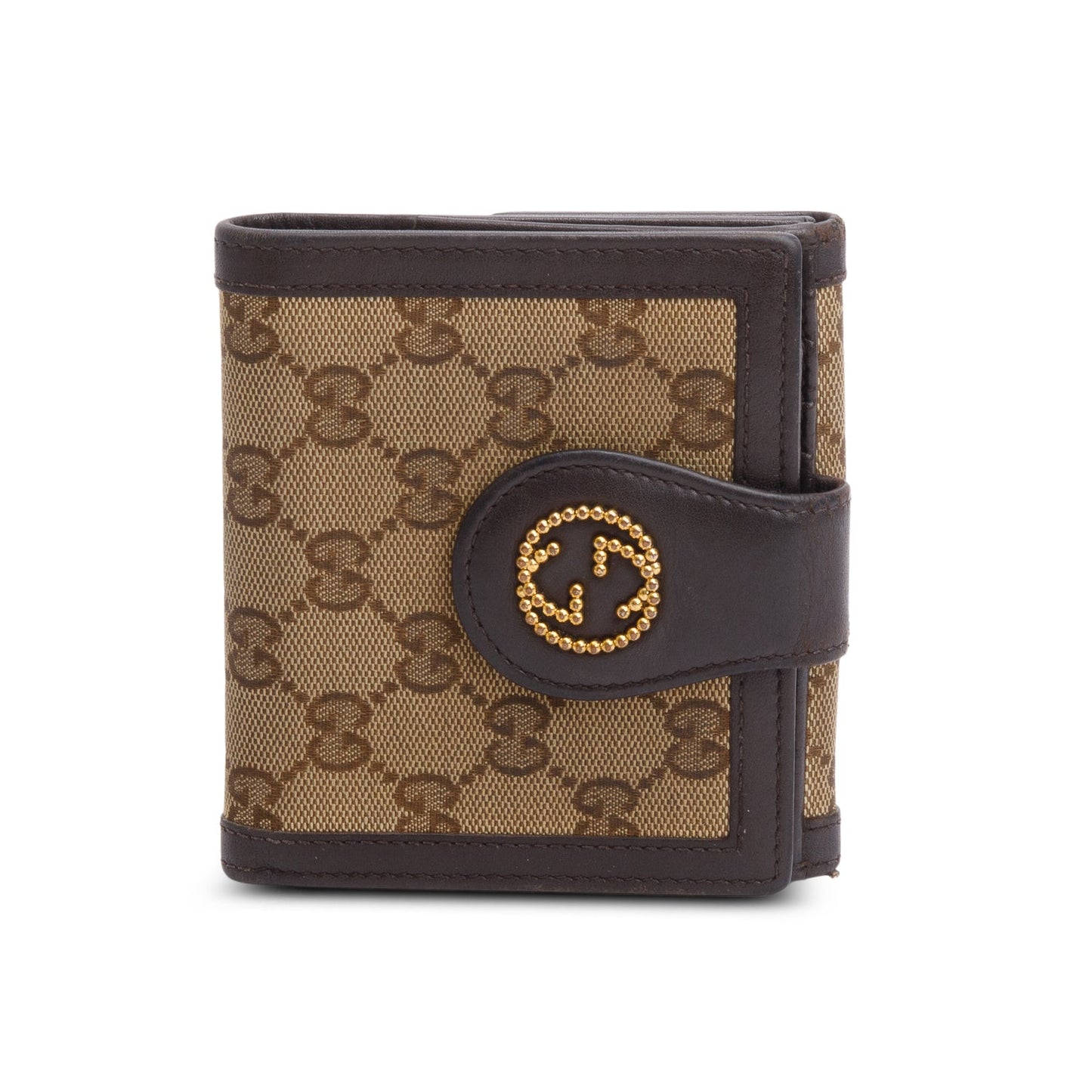Gucci Beige GG Supreme Bi-Fold Wallet