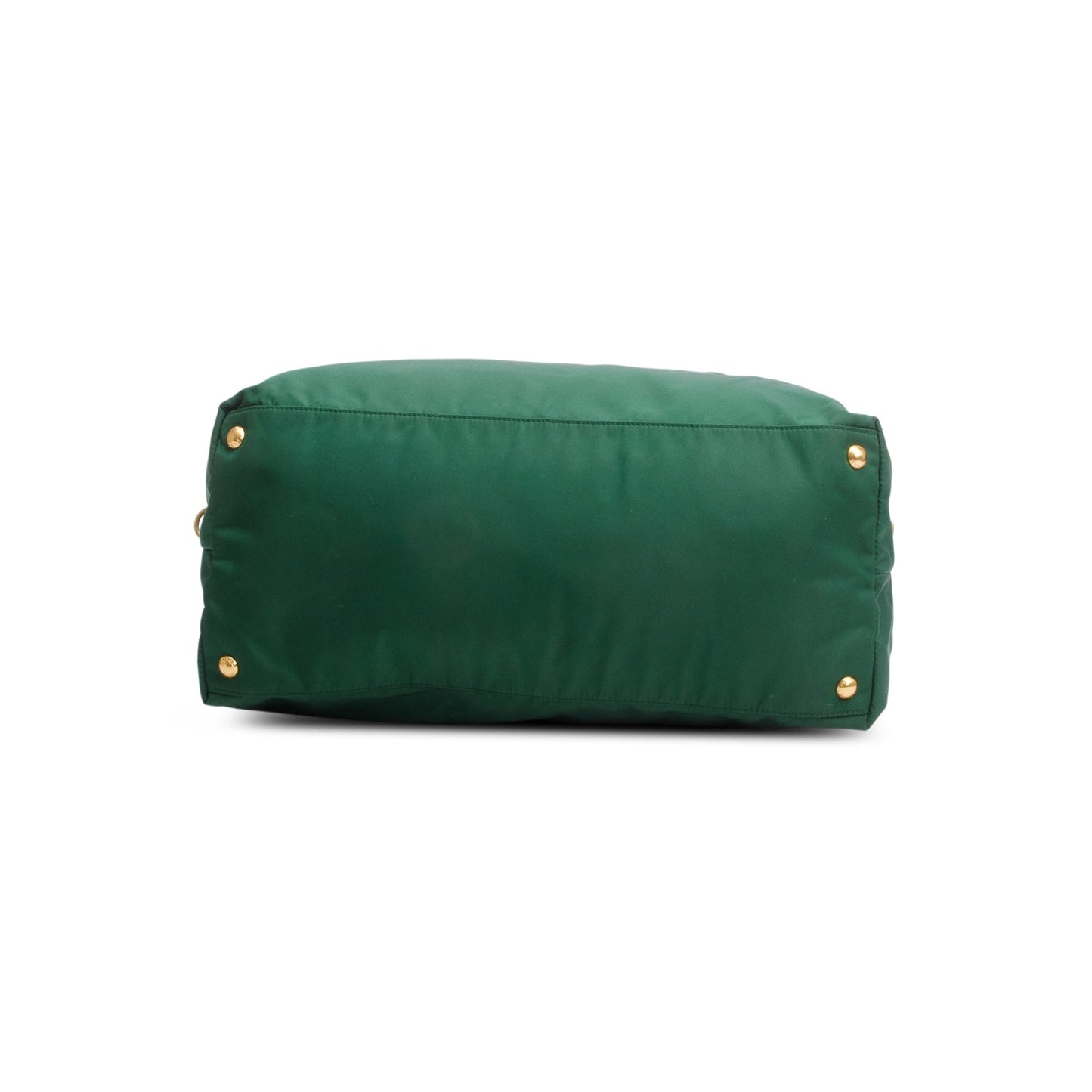 Prada Green Saffiano-Trimmed Tessuto Nylon Tote