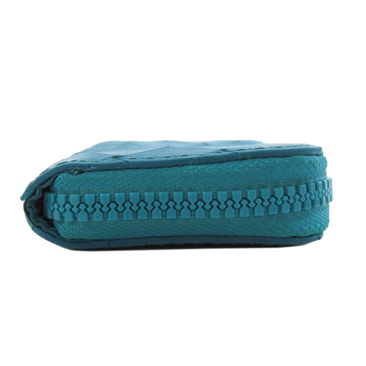 BOTTEGAVENETA Coin case rubber Turquoise INTRECCIATO Women