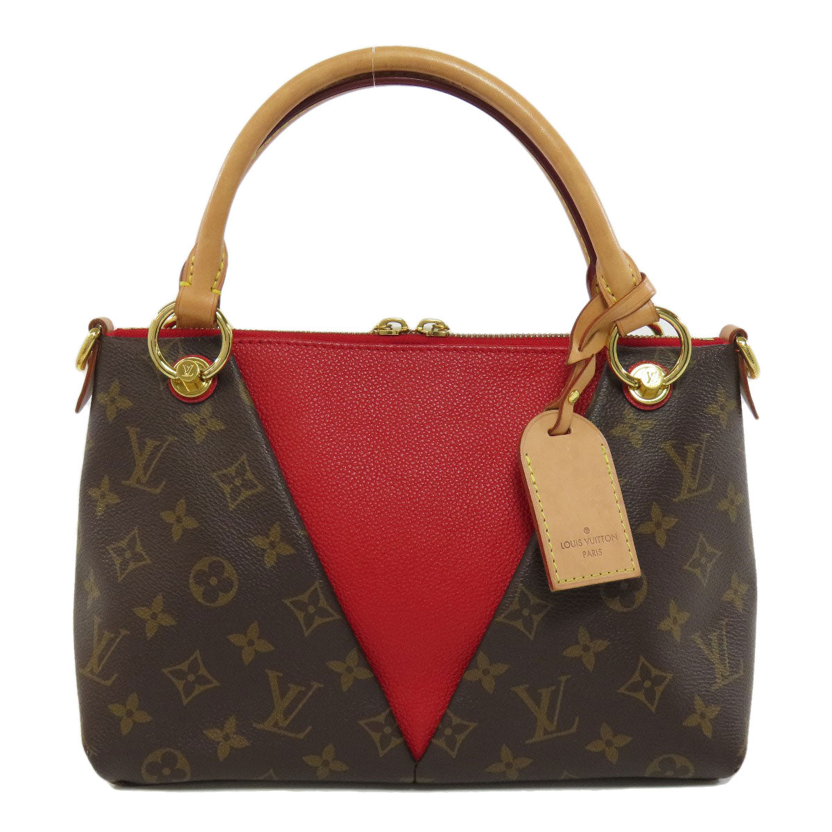 LOUIS VUITTON Handbag M43966 Monogram canvas Brown V Tote BB Women