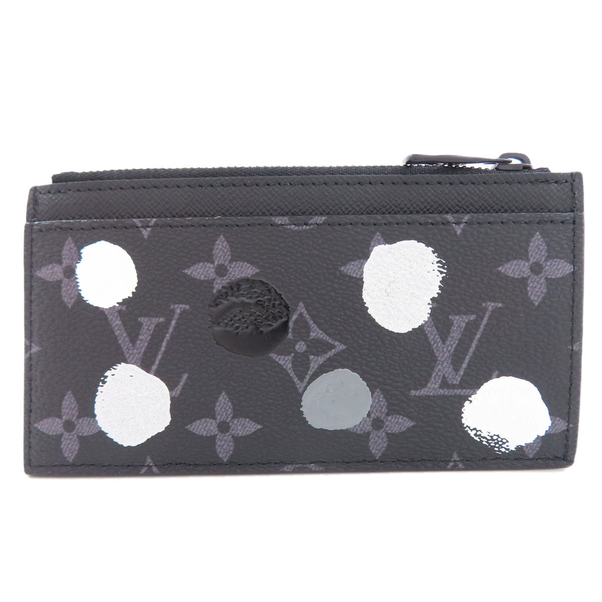 LOUIS VUITTON Card Case M81930 Monogram Eclipse black Coin Card Holder Yayoi Kusama Collaboration Women