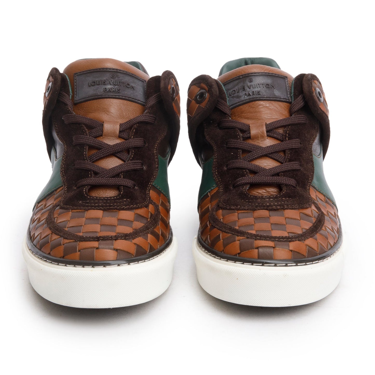 Louis Vuitton Damier Ebene Low-Top Trainer Sneakers, Men's Size 8