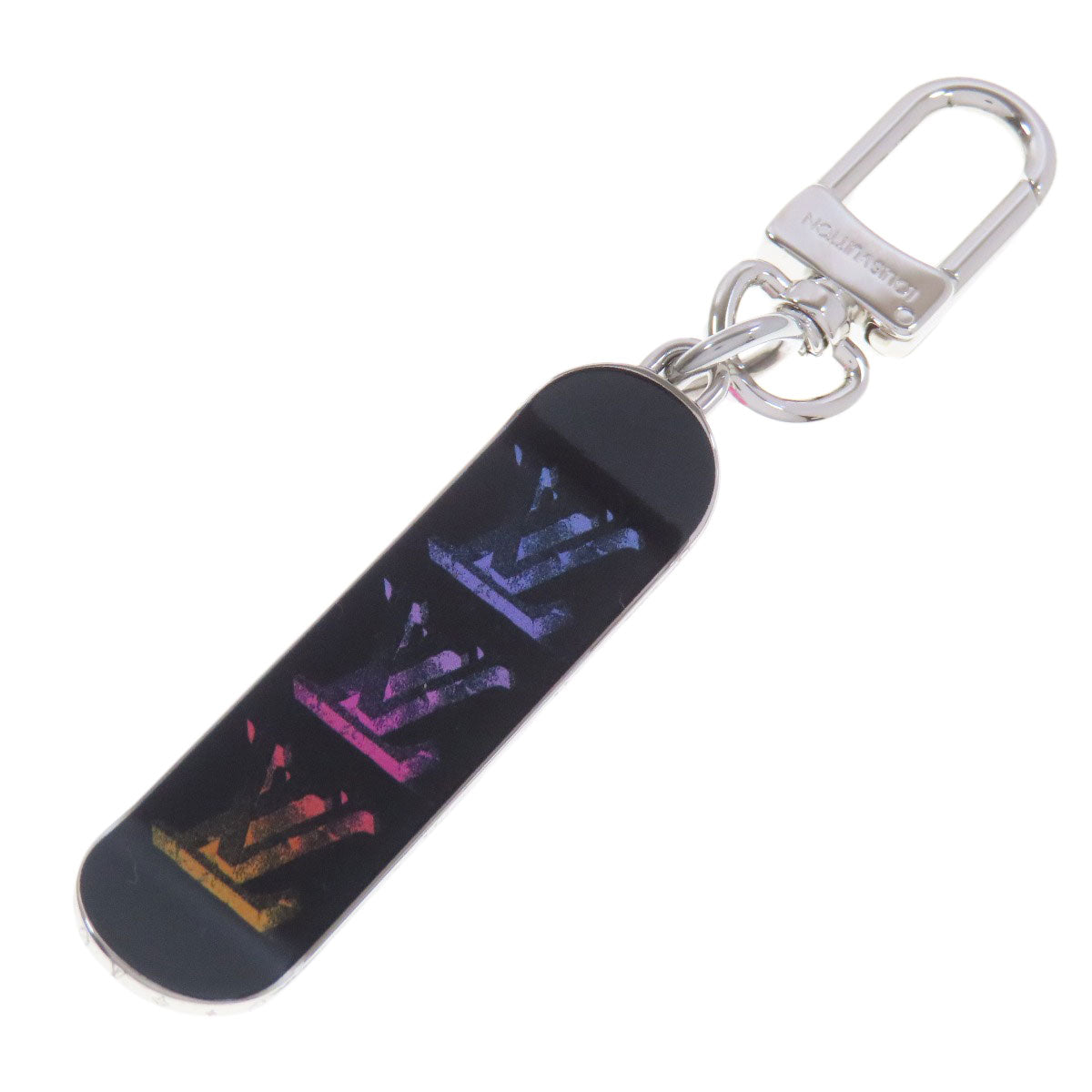 LOUIS VUITTON key ring MP3269 metallic Silver Bijoux sack Women