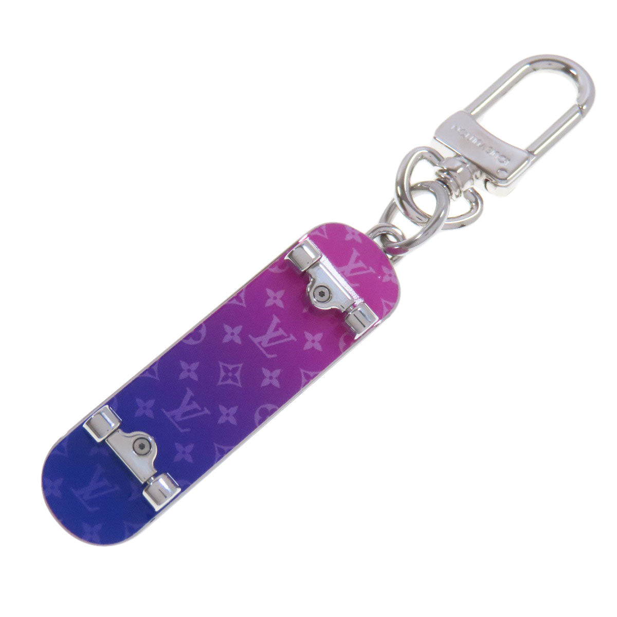 LOUIS VUITTON key ring MP3269 metallic Silver Bijoux sack Women
