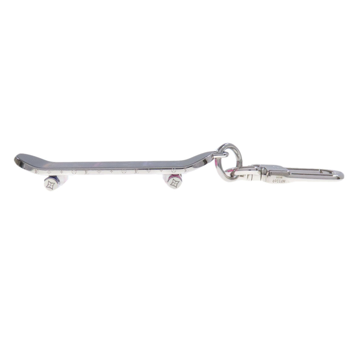 LOUIS VUITTON key ring MP3269 metallic Silver Bijoux sack Women