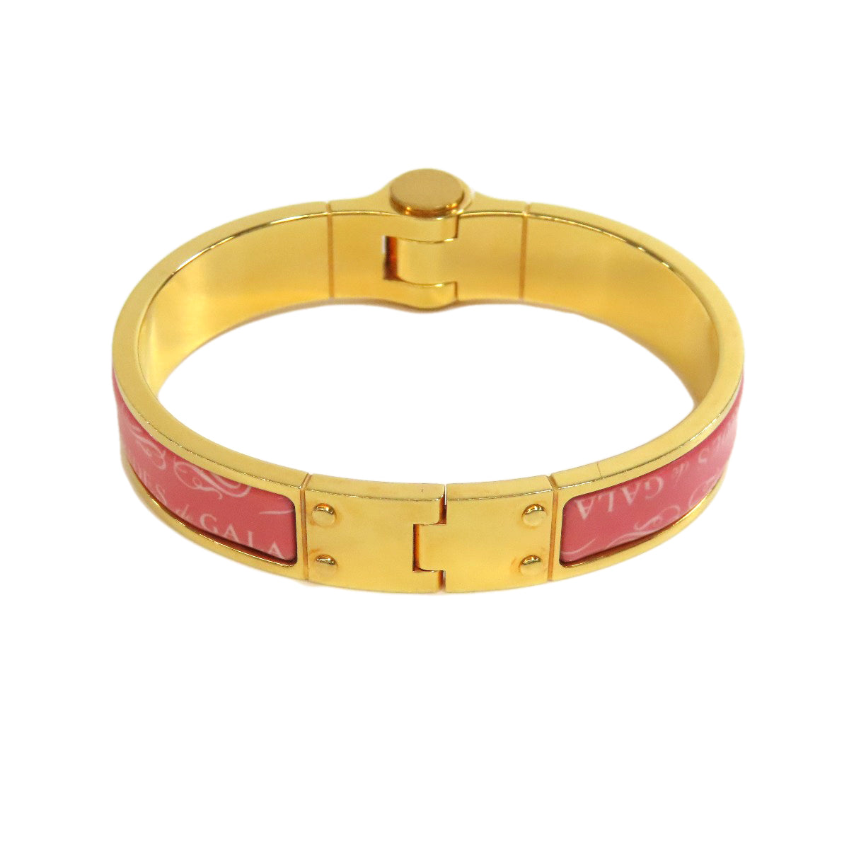 HERMES bracelet metallic gold Chaniere PM Women