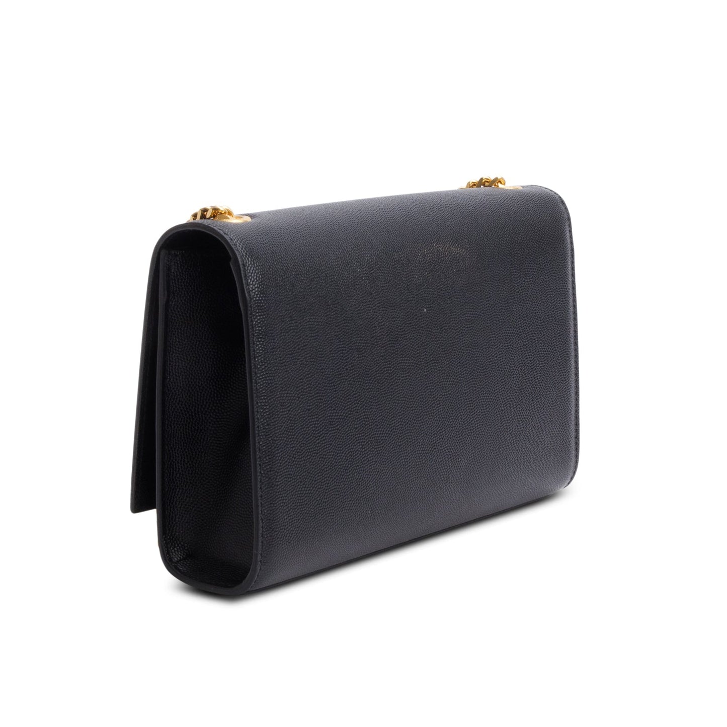Saint Laurent Black Grain De Poudre Medium Kate Bag