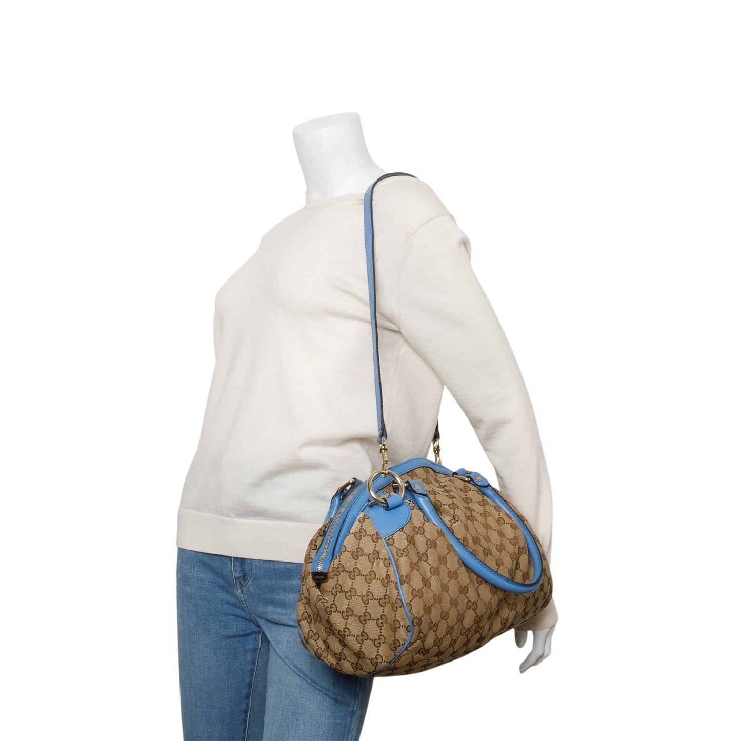 Gucci Monogram Sukey Boston Bag