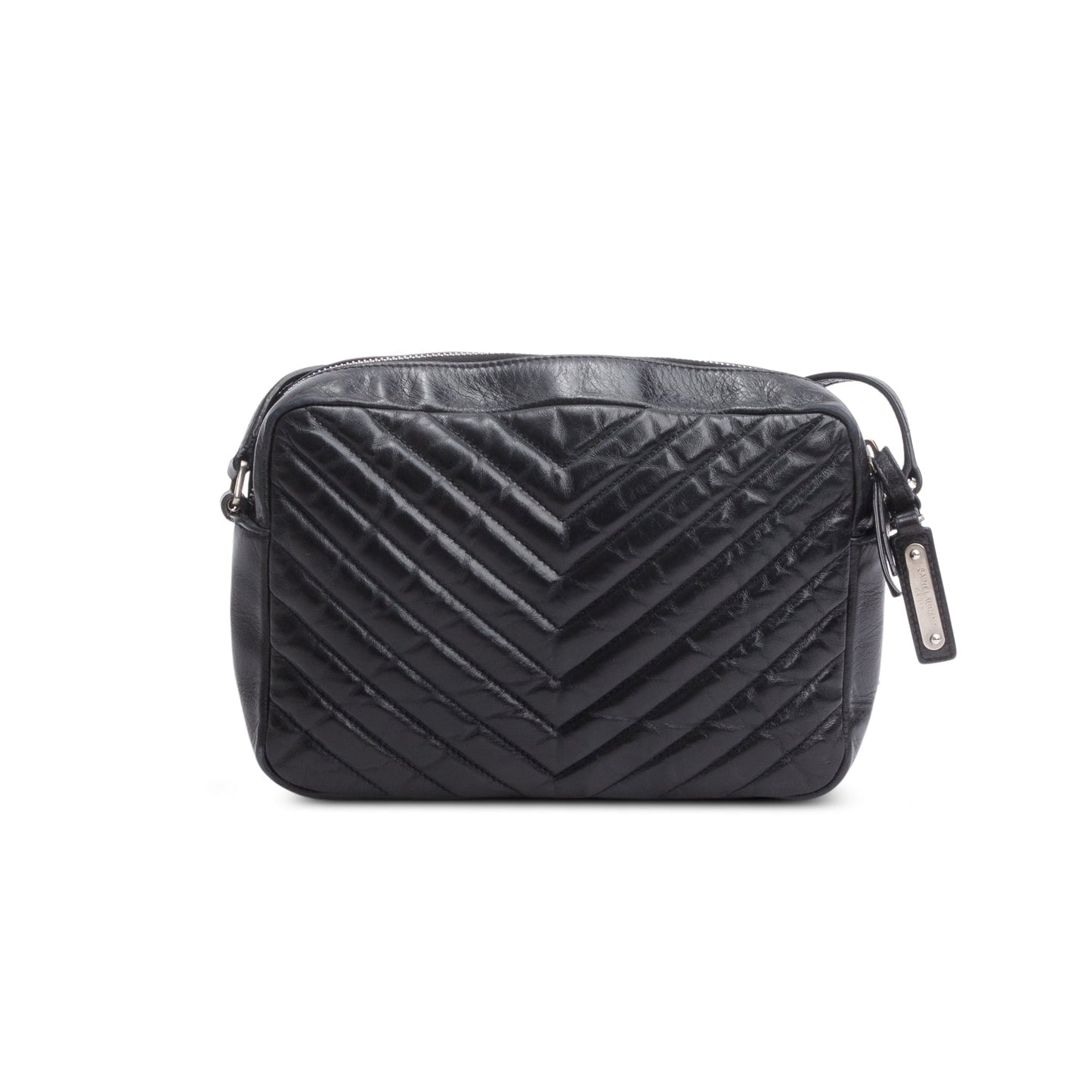 Saint Laurent Black Quilted Leather Lou Camera Bag