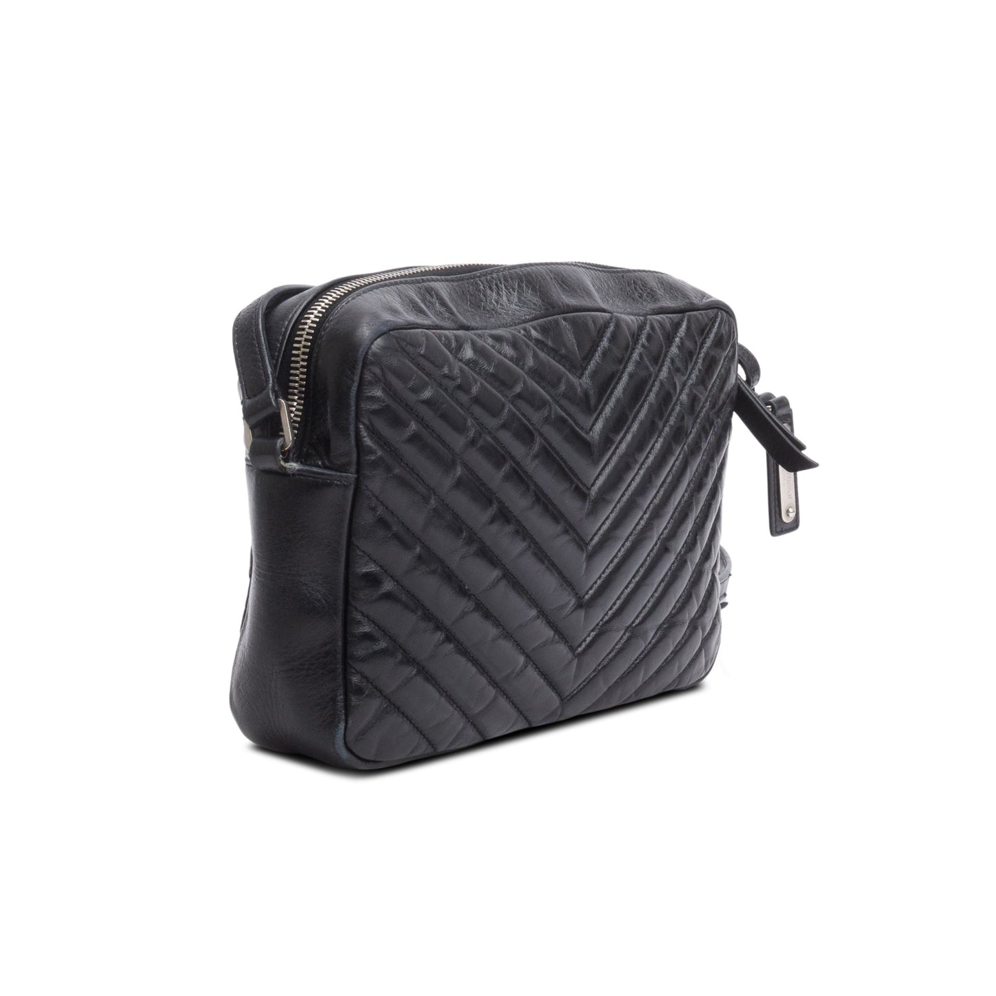 Saint Laurent Black Quilted Leather Lou Camera Bag
