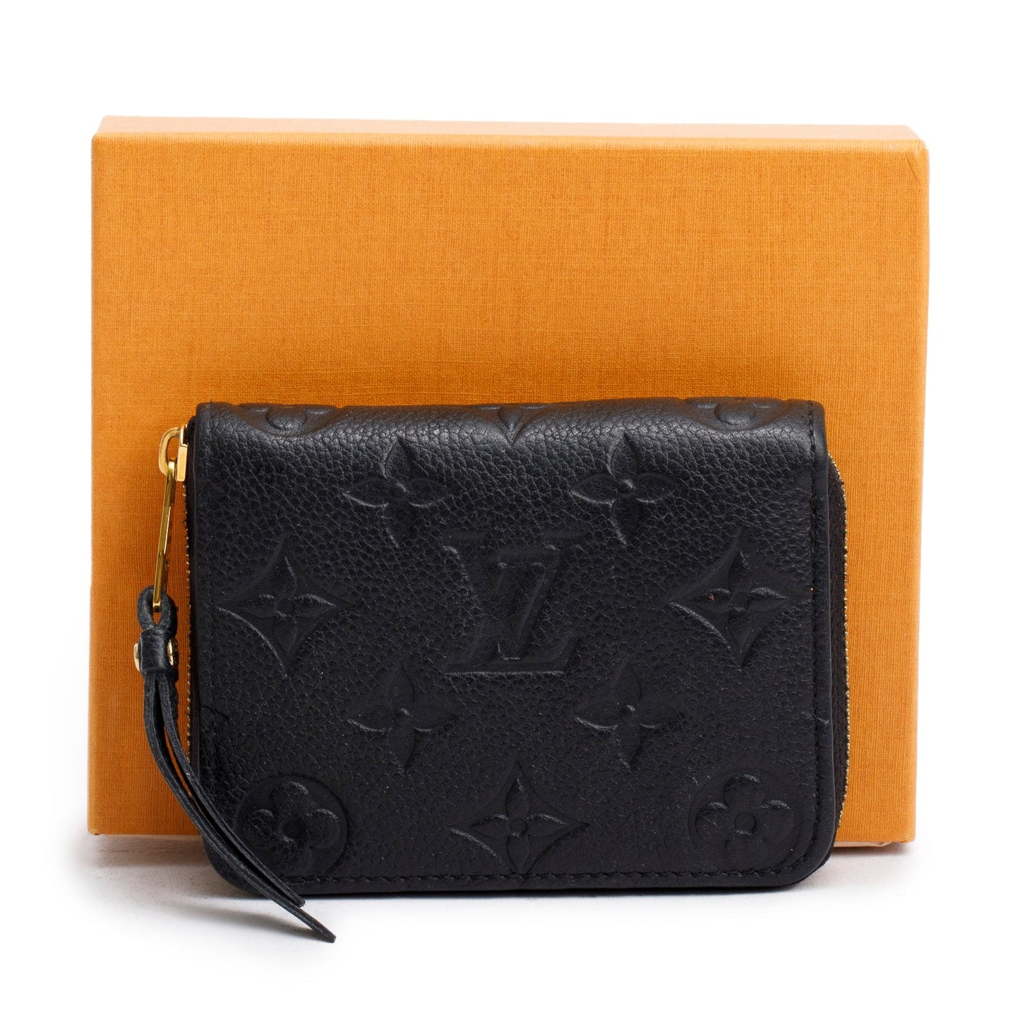 Louis Vuitton Black Monogram Empreinte Leather Zippy Coin Purse