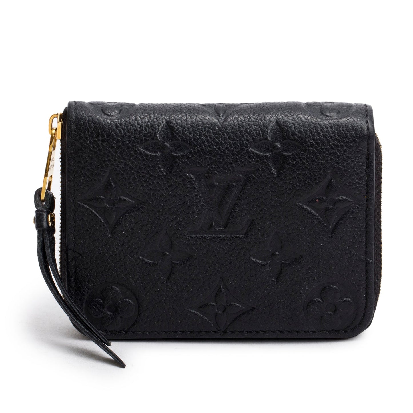 Louis Vuitton Black Monogram Empreinte Leather Zippy Coin Purse