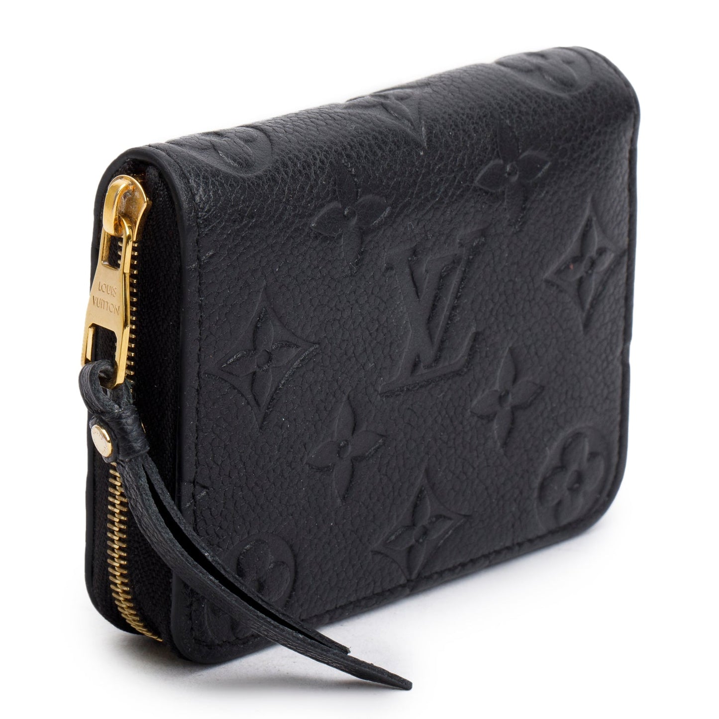 Louis Vuitton Black Monogram Empreinte Leather Zippy Coin Purse