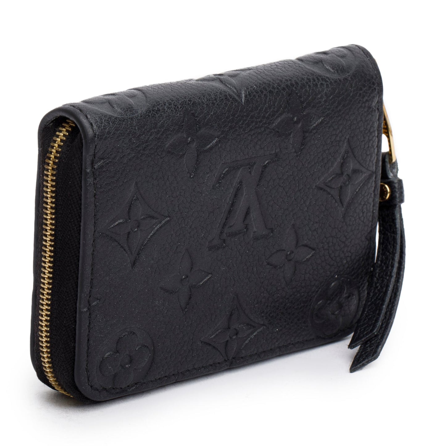 Louis Vuitton Black Monogram Empreinte Leather Zippy Coin Purse