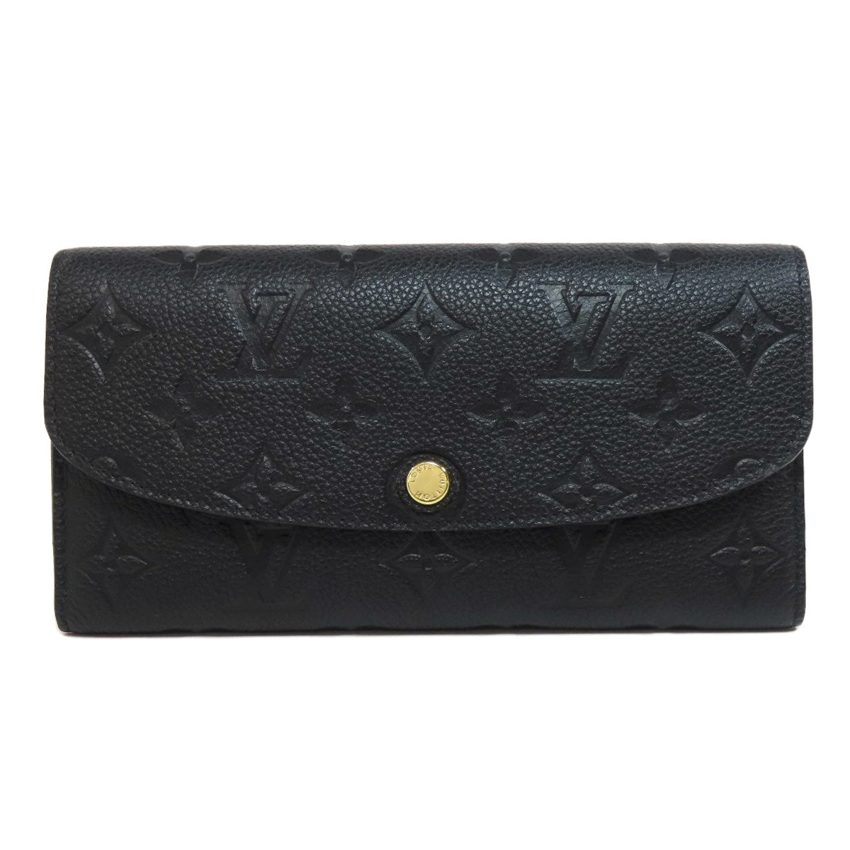 LOUIS VUITTON Bifold Wallet M62369 Ann Platt black Portefeuille Emily Women