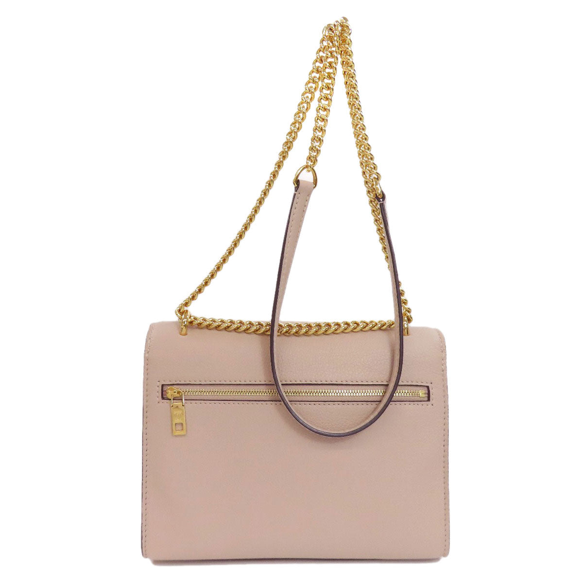 LOUIS VUITTON Shoulder Bag M56137 Grain Calfskin Leather beige My Rock Me Chain Women