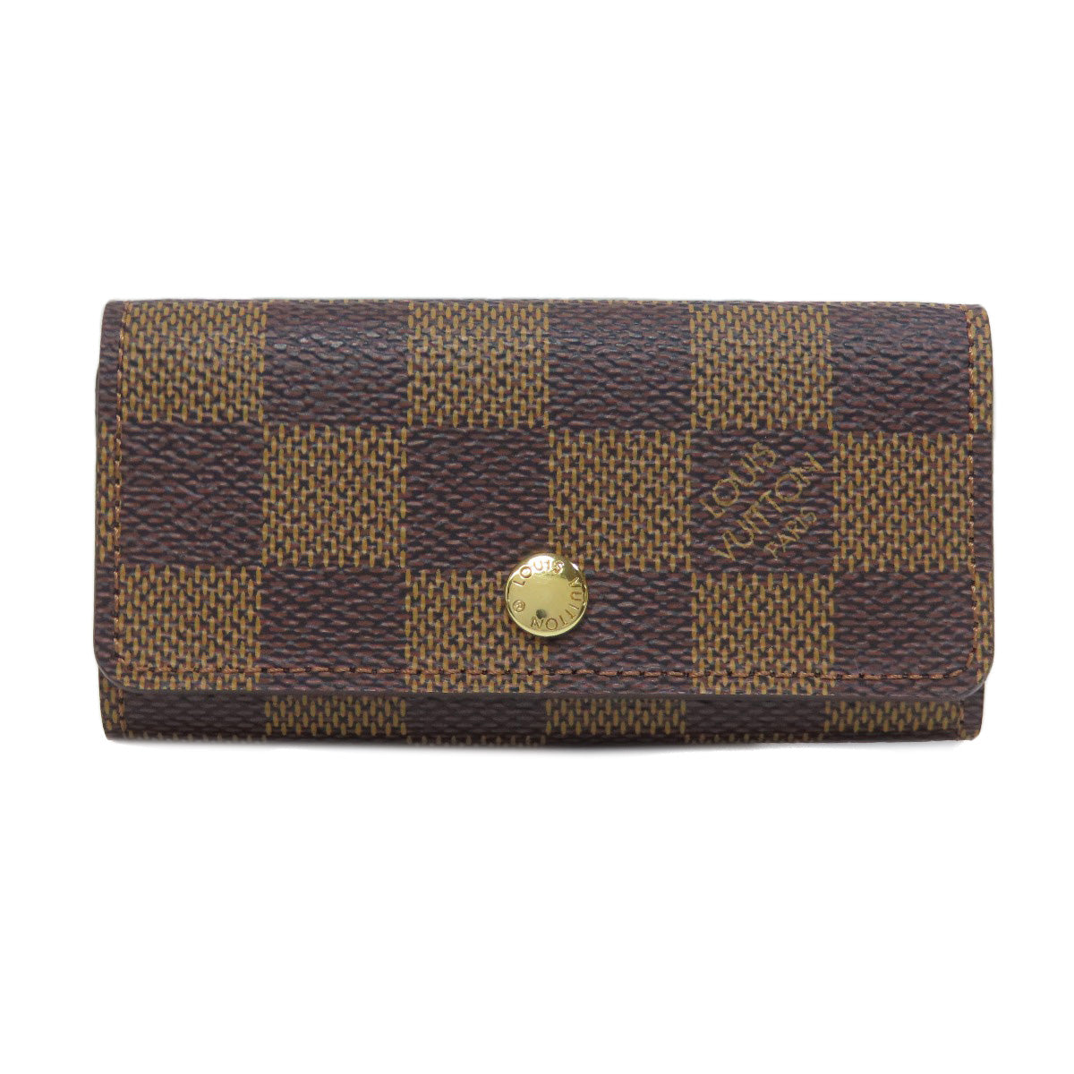 LOUIS VUITTON Key case Key holder  N62631 Damier canvas Brown Multicles4 Women(Unisex)