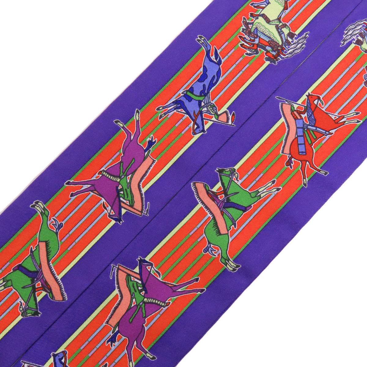 HERMES scarf silk purple Twilly Women