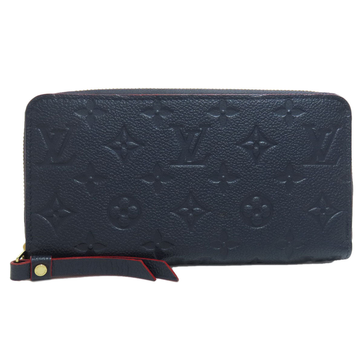 LOUIS VUITTON Long Wallet Purse M62121 Ann Platt Navy Zippy wallet Women