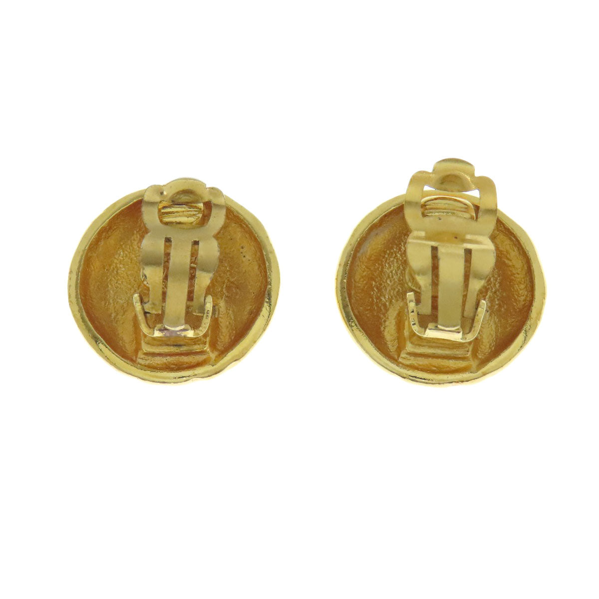 CHANEL Earring metallic gold COCO Mark