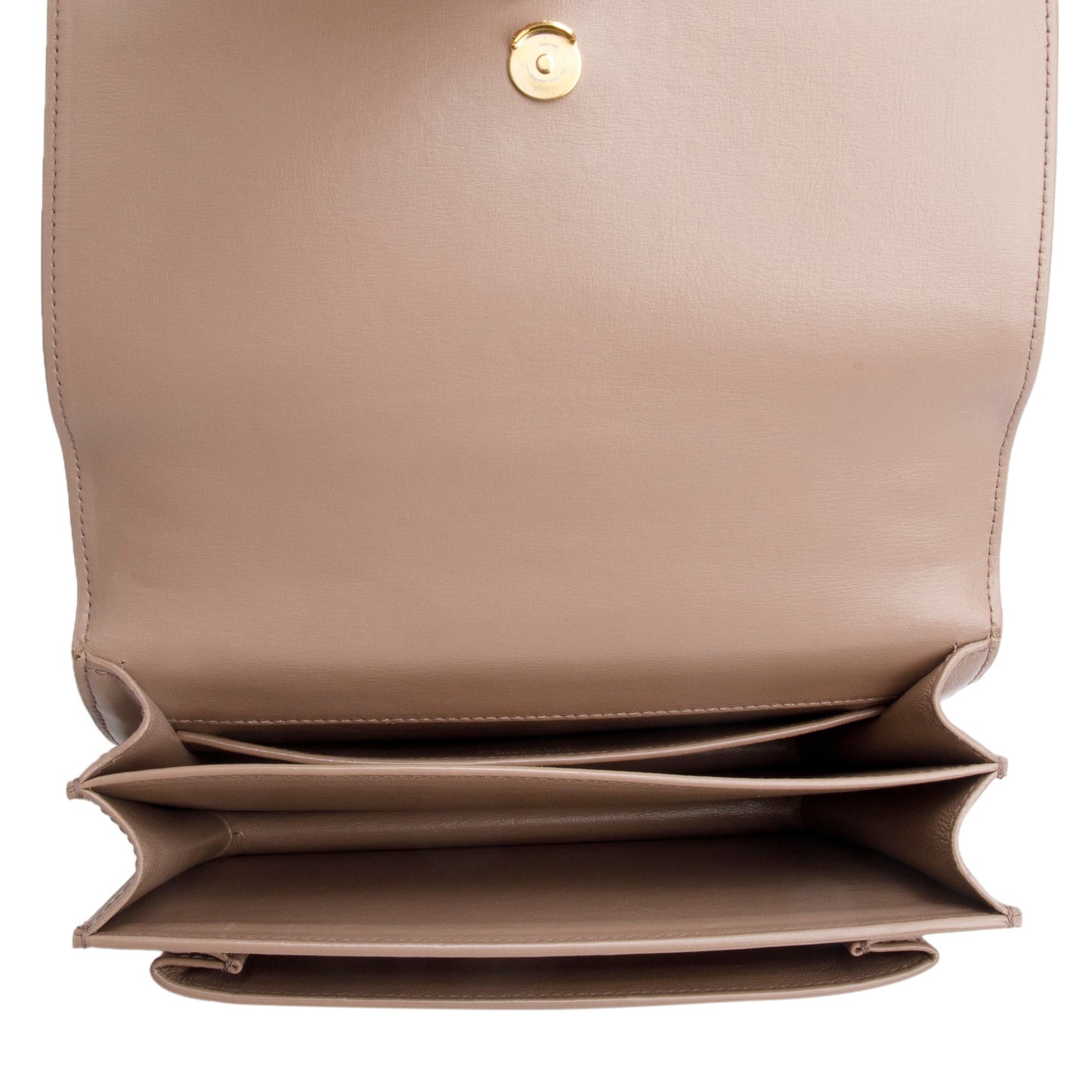 Saint Laurent 2023 Dark Beige Smooth Leather Medium Sunset Bag