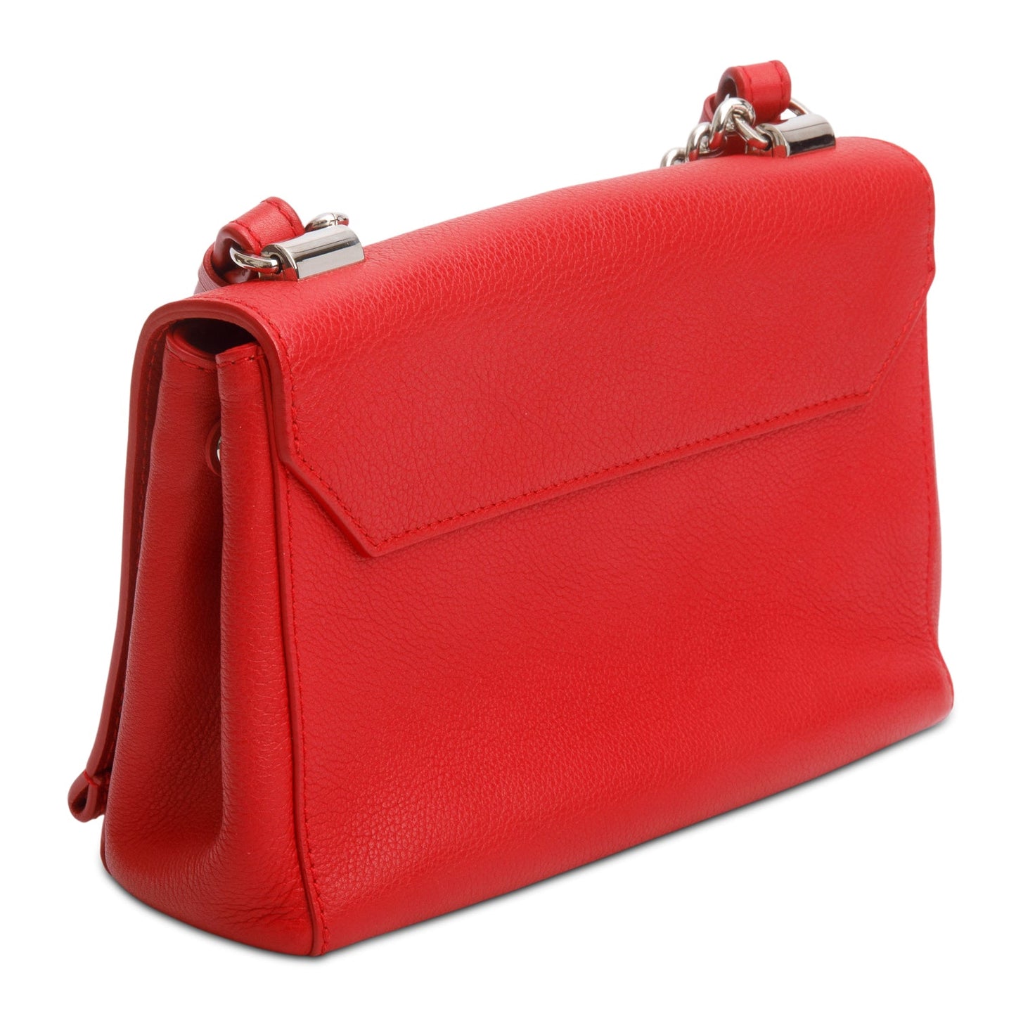 Louis Vuitton 2015 Red Calfskin Lock Me II Chain Bag BB