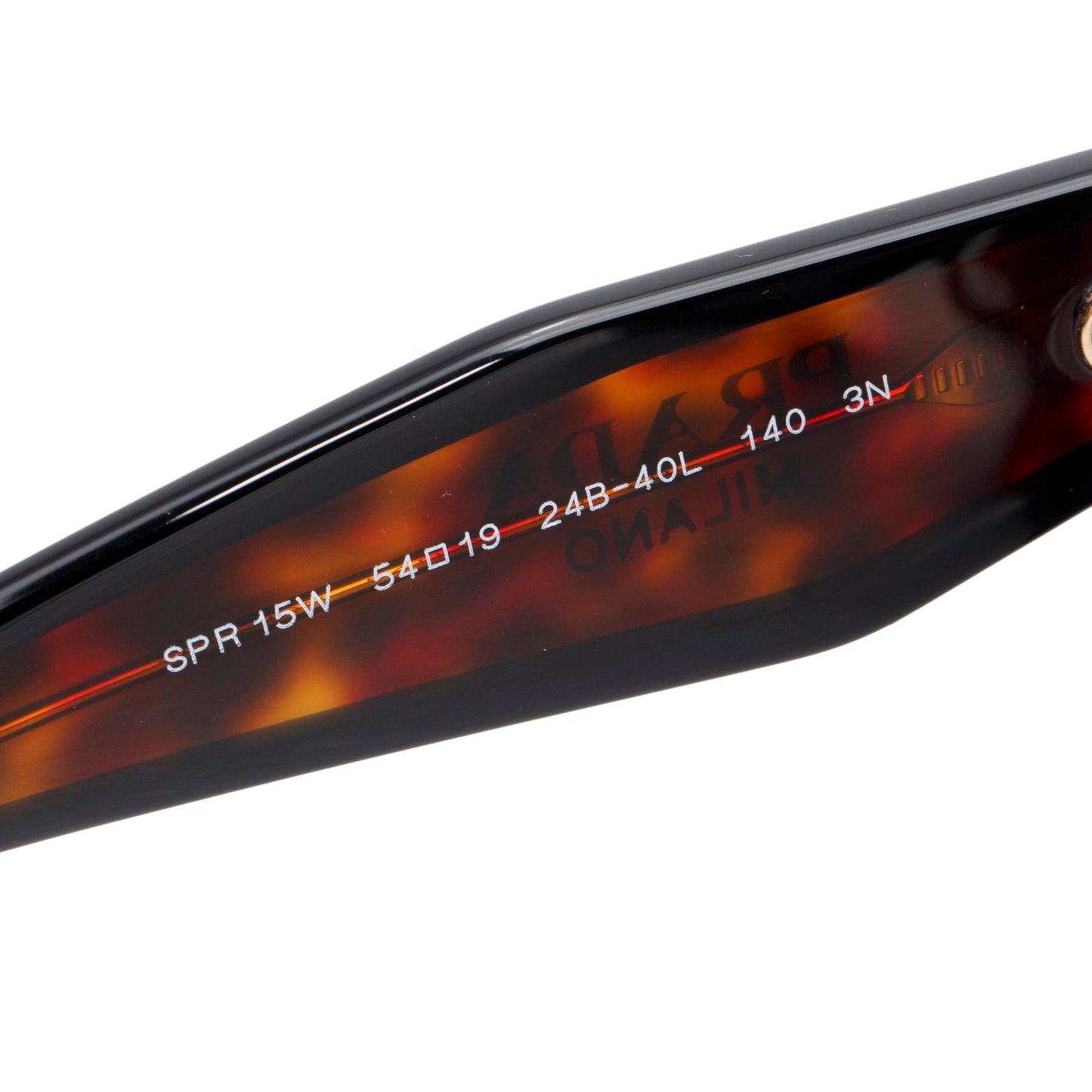 Prada SPR 15W Tortoise Acetate Rectangle Sunglasses
