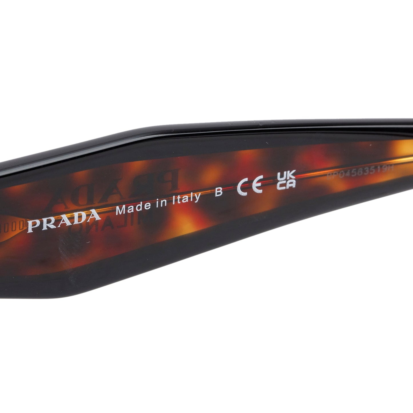 Prada SPR 15W Tortoise Acetate Rectangle Sunglasses