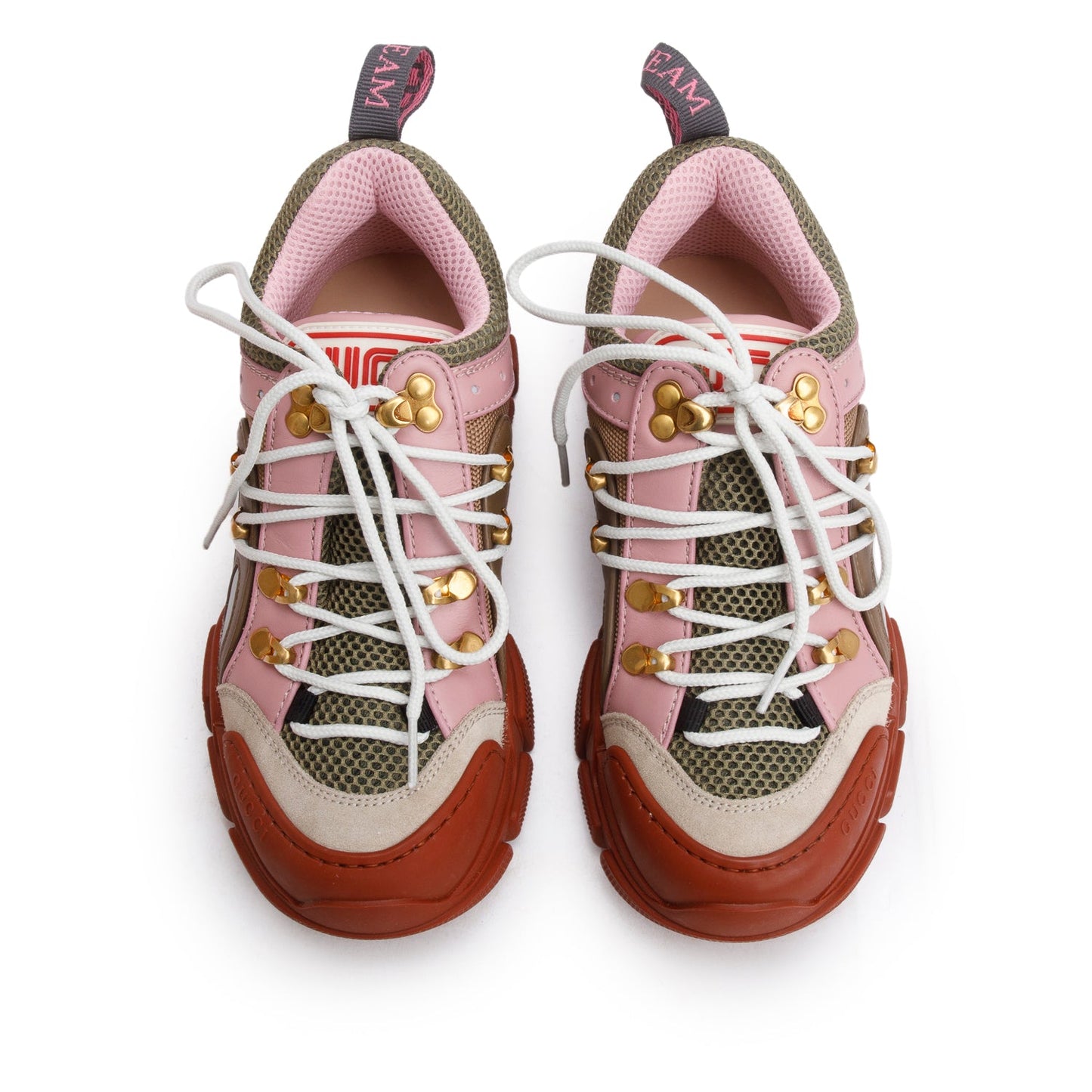 Gucci x Sega Multicolor Canvas Calfskin Flashtrek Sneakers, Size 35.5