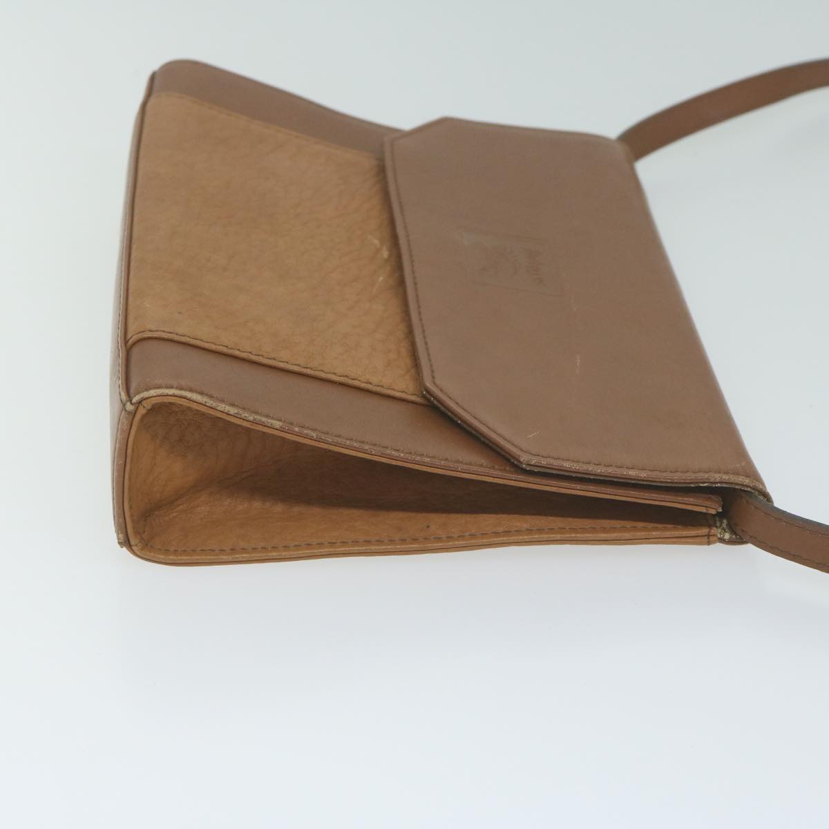 Luxury BurberrySs Shoulder Bag Leather Brown Auth 65946