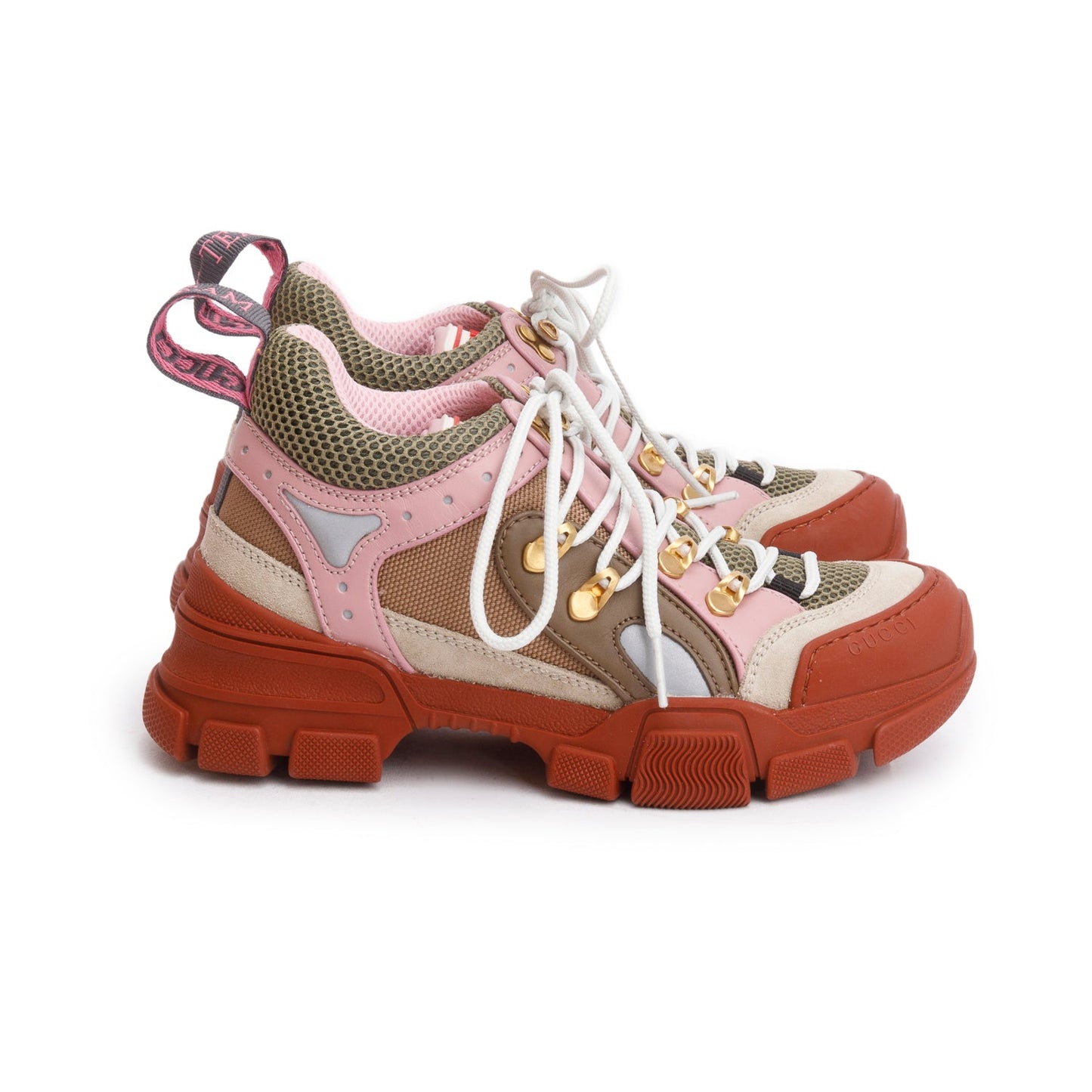 Gucci x Sega Multicolor Canvas Calfskin Flashtrek Sneakers, Size 35.5