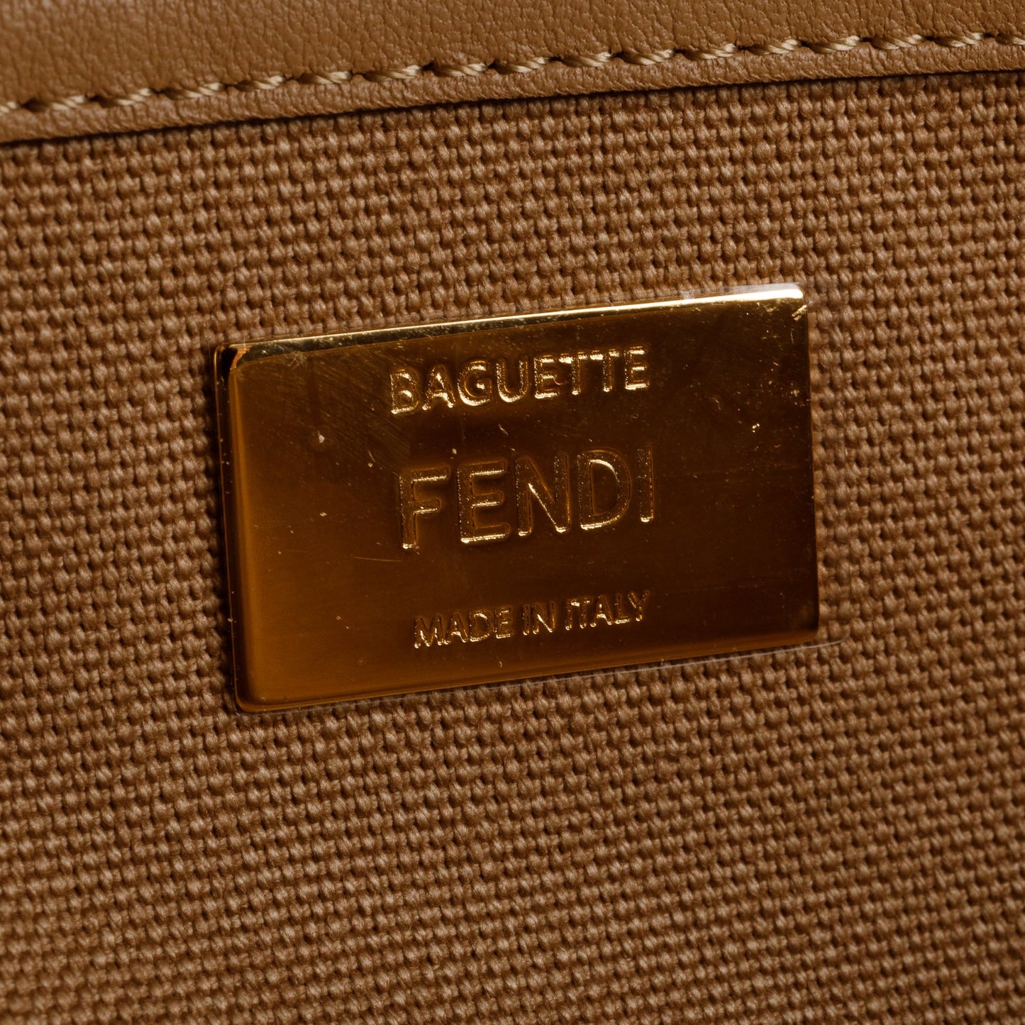 Fendi Multicolor Canvas Vitello King FF Embroidered Baguette