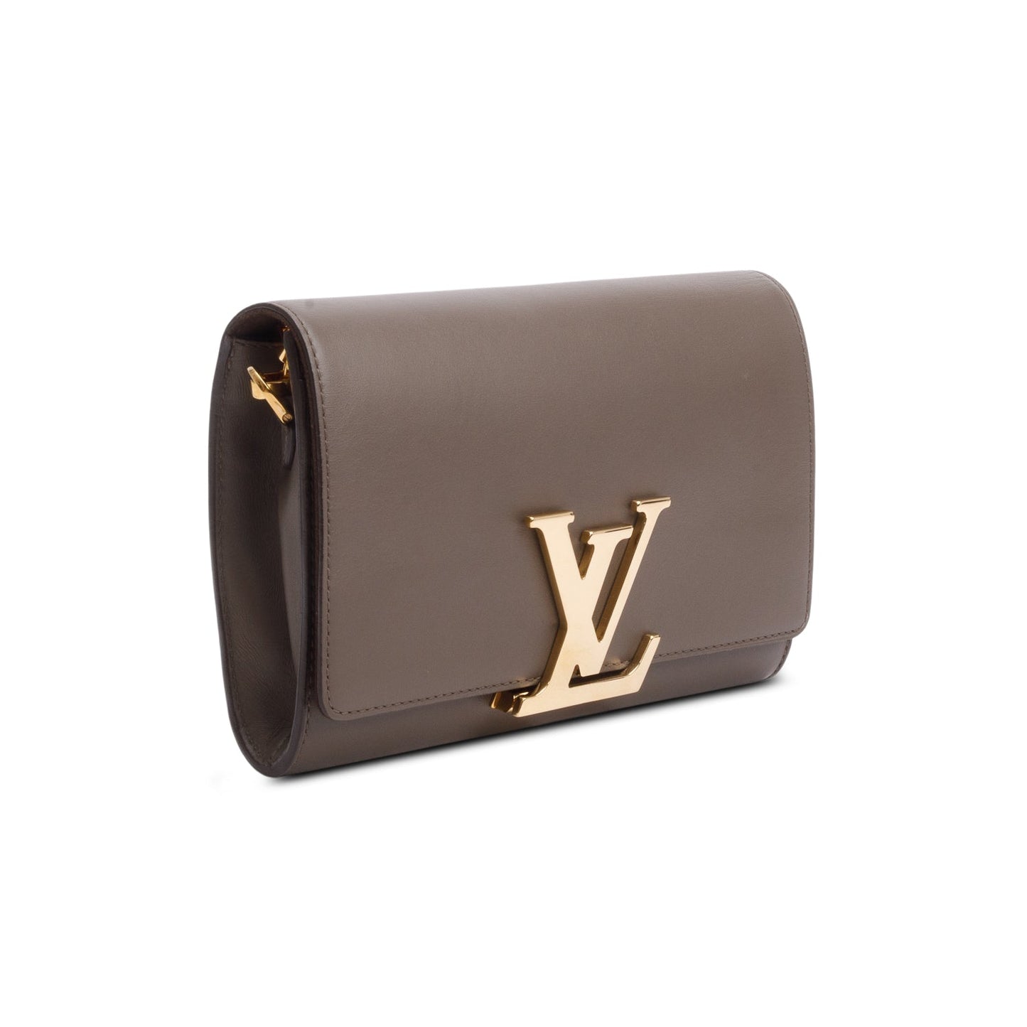 Louis Vuitton Taupe Calfskin Chain Louise Pochette