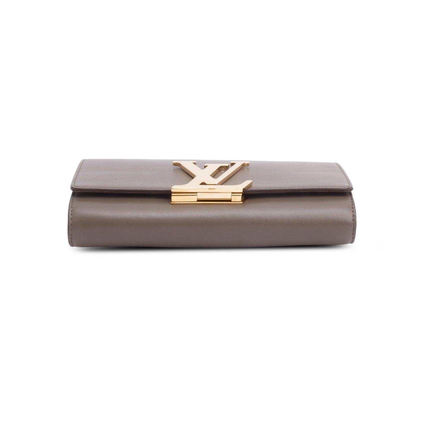 Louis Vuitton Taupe Calfskin Chain Louise Pochette