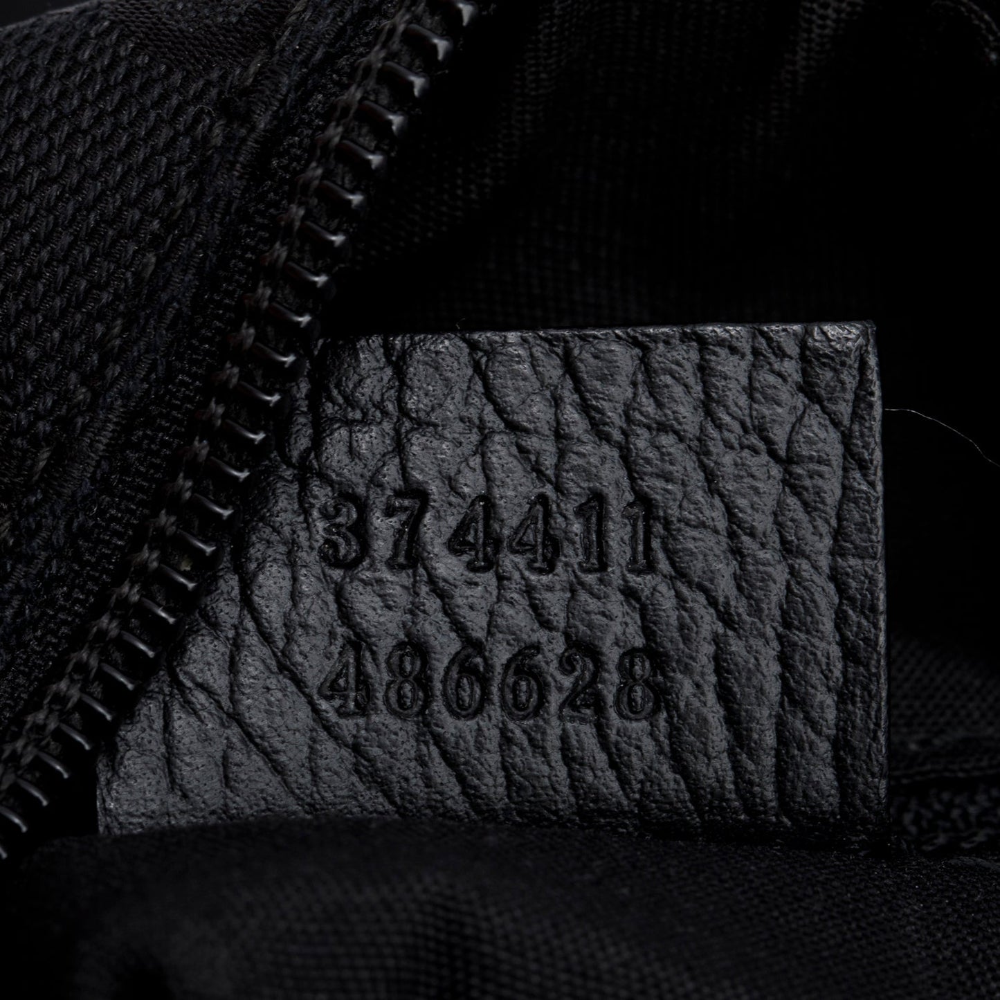 Gucci Black Monogram Canvas Messenger Bag