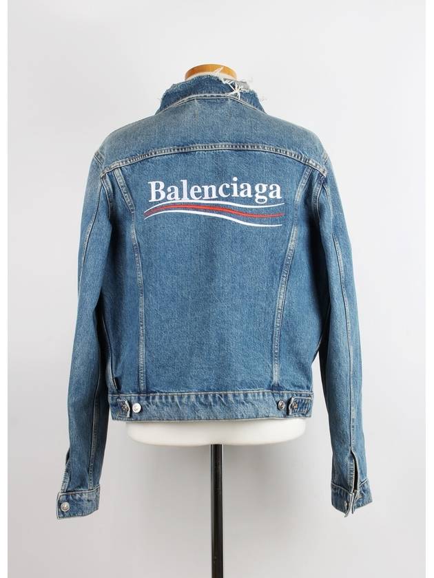 Luxury Balenciaga Trending 2025 Wave logo denim jacket 48