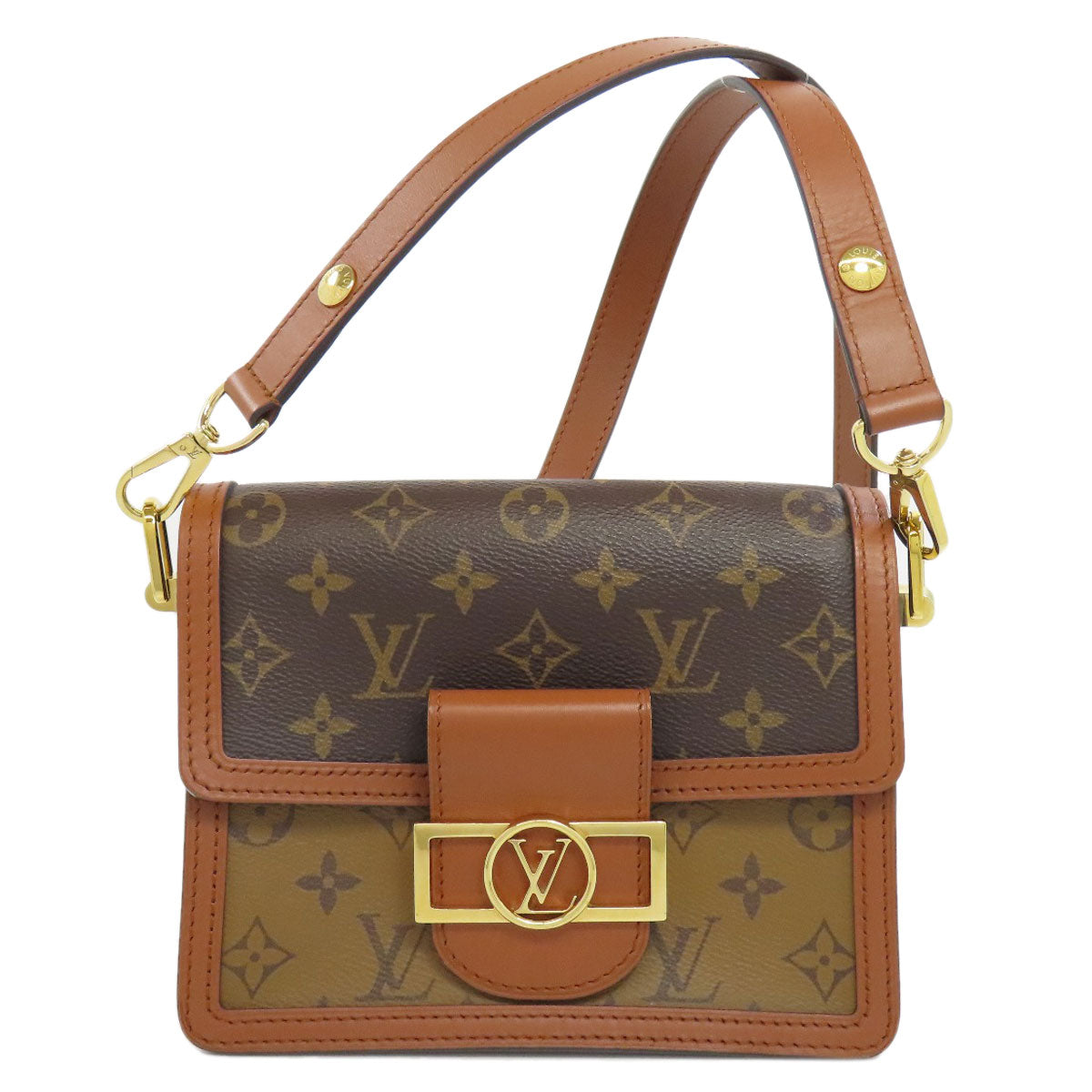 LOUIS VUITTON Shoulder Bag M45959 Monogram reverse Brown Daufine MINI Women